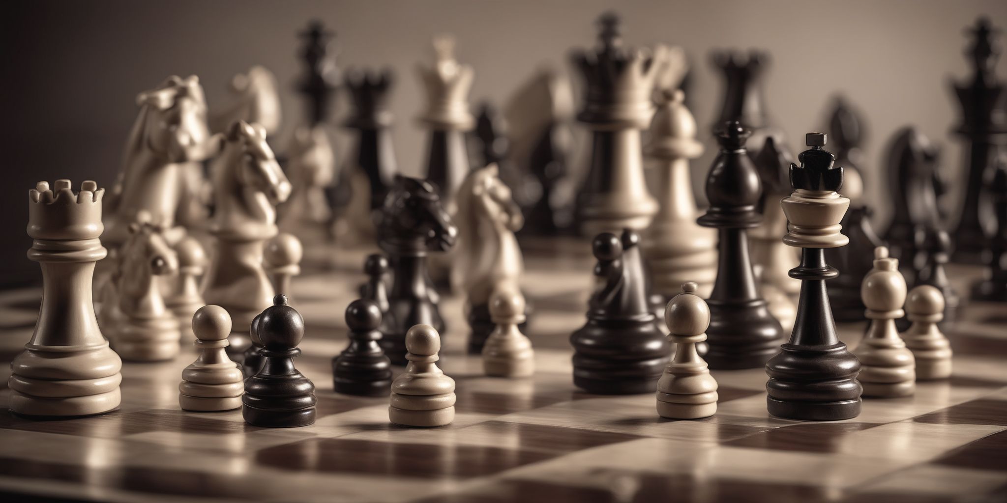 Chess  in realistic, photographic style