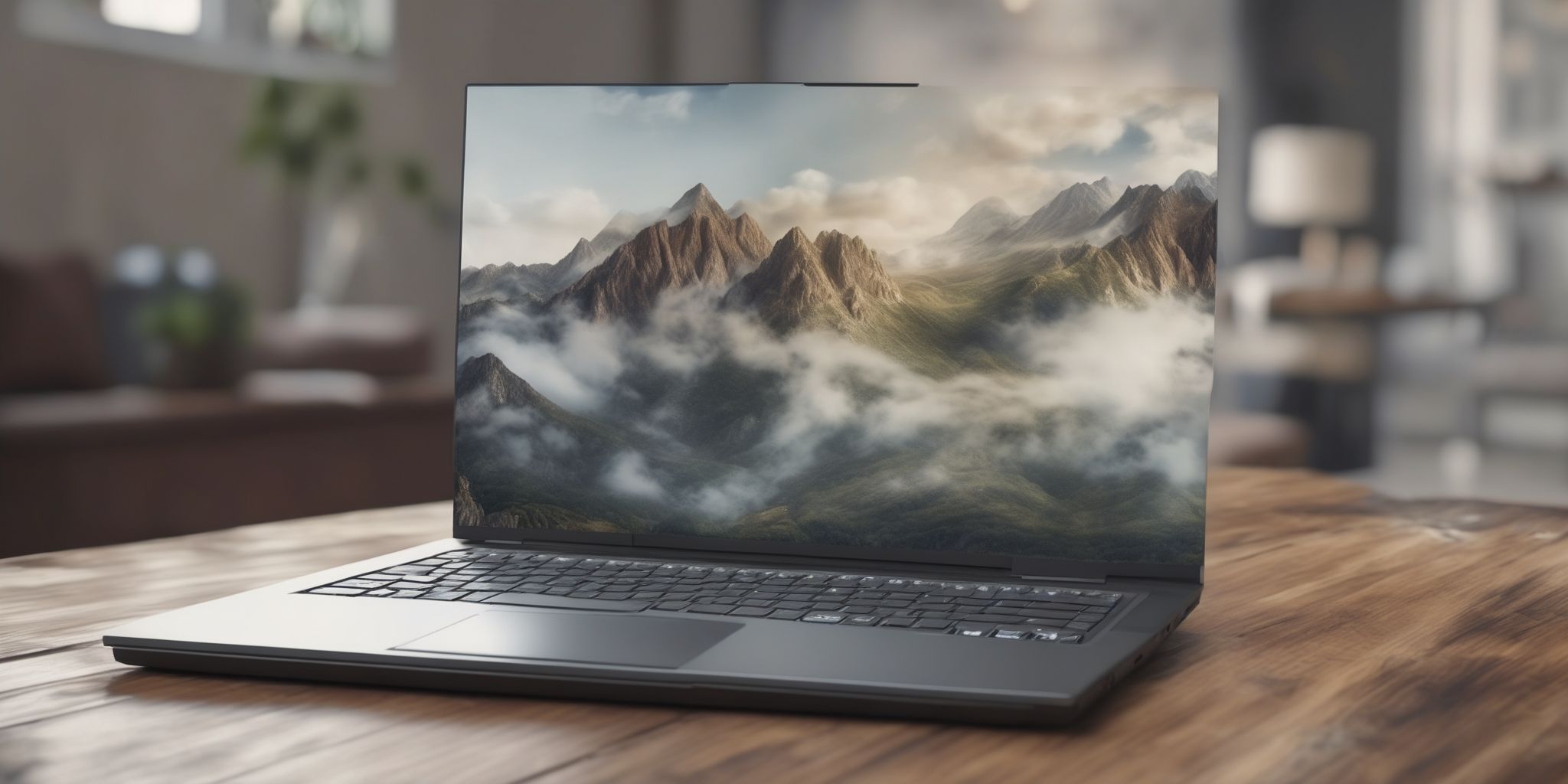 Laptop  in realistic, photographic style