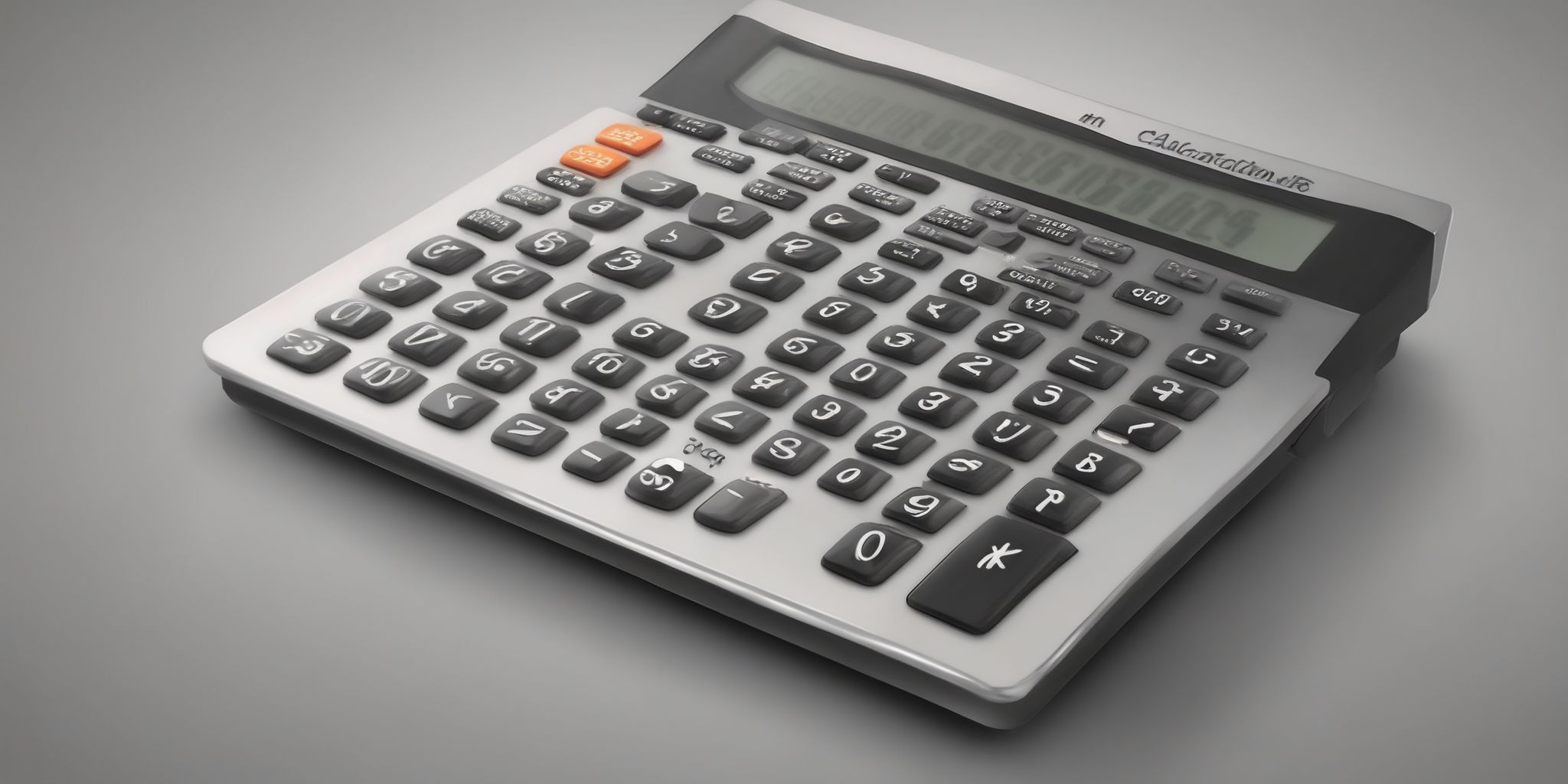 Calculator  in realistic, photographic style