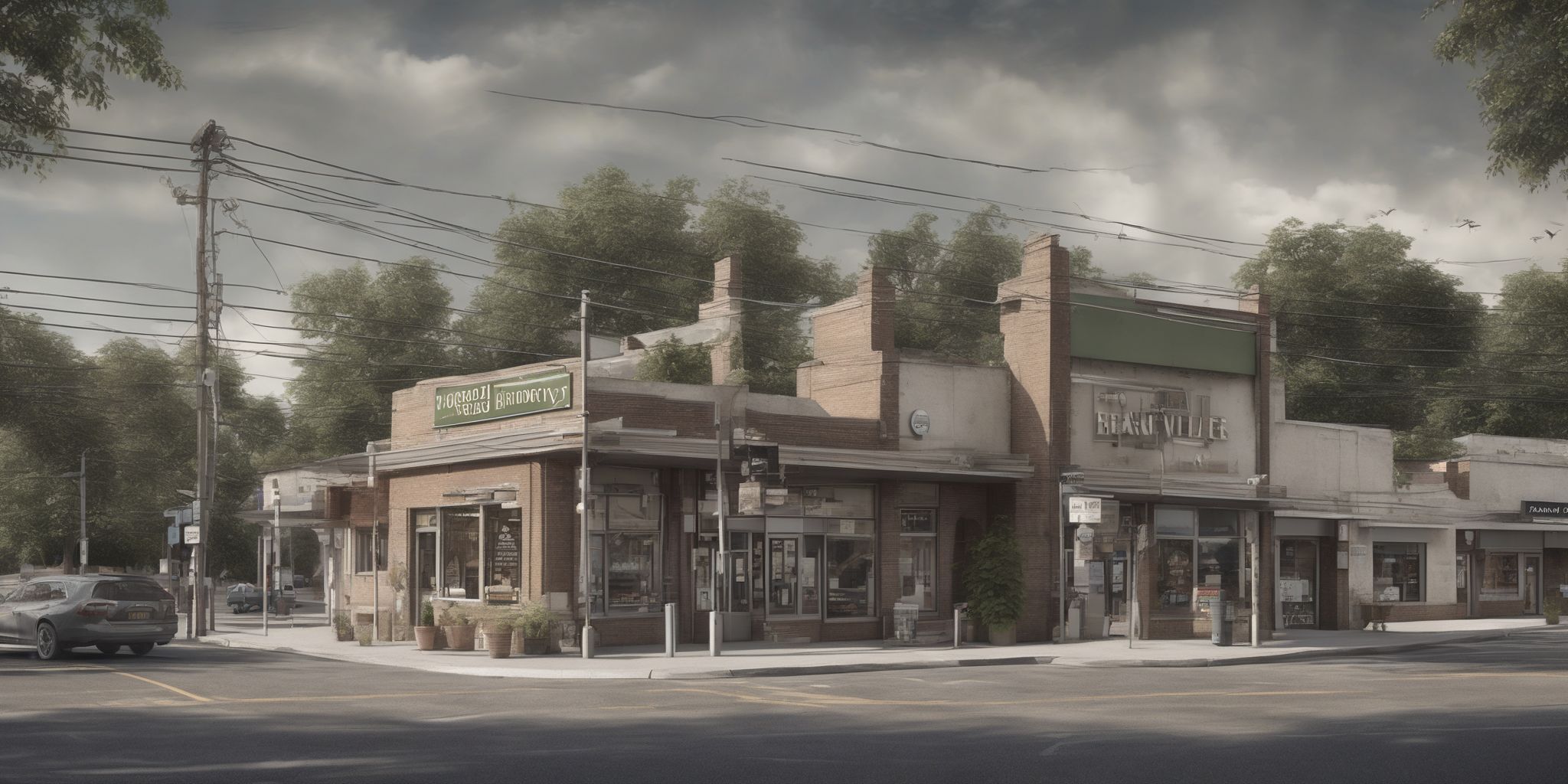 Local branch  in realistic, photographic style