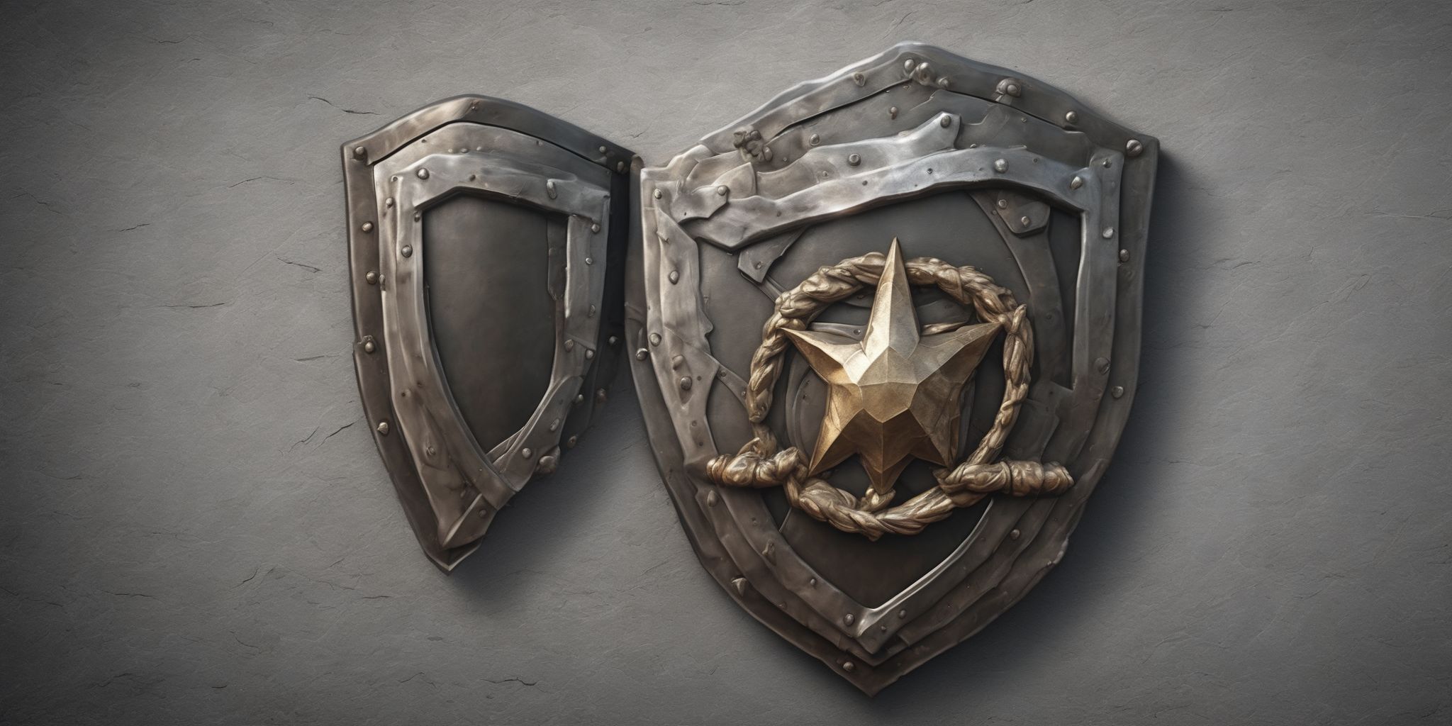 Shield  in realistic, photographic style