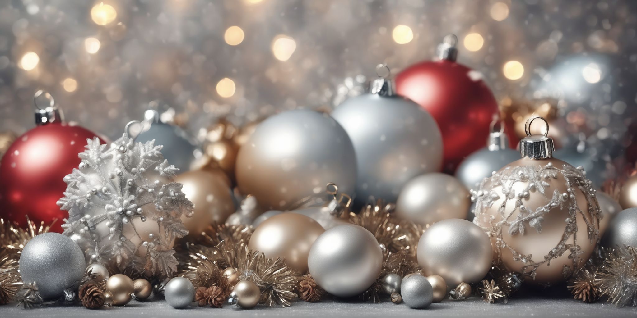 Festive decorations  in realistic, photographic style