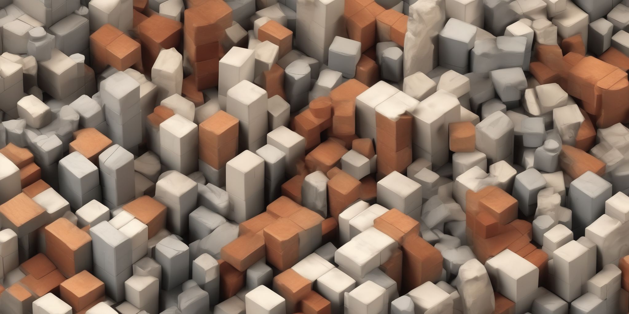 Building blocks  in realistic, photographic style