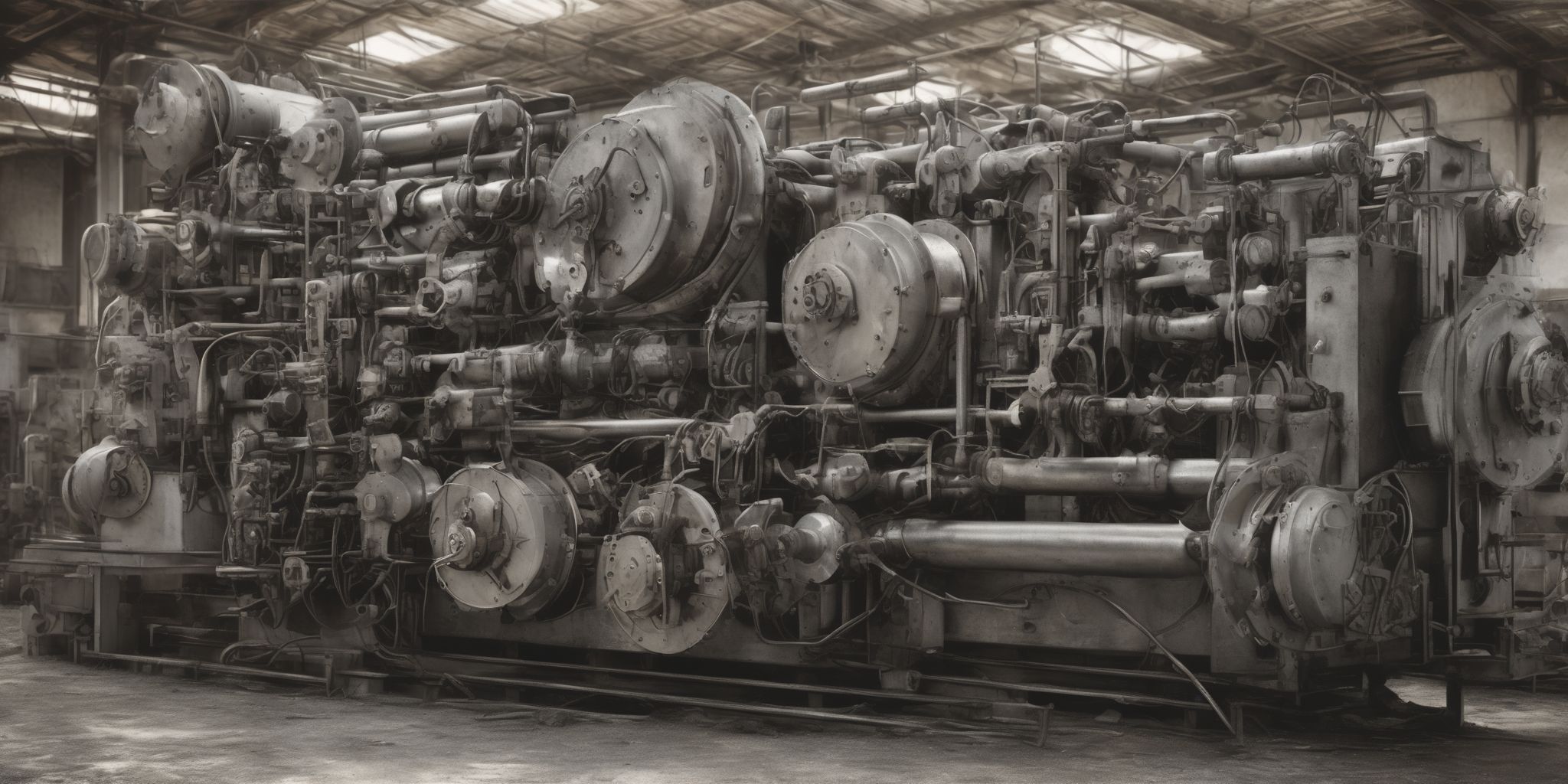 Machinery  in realistic, photographic style