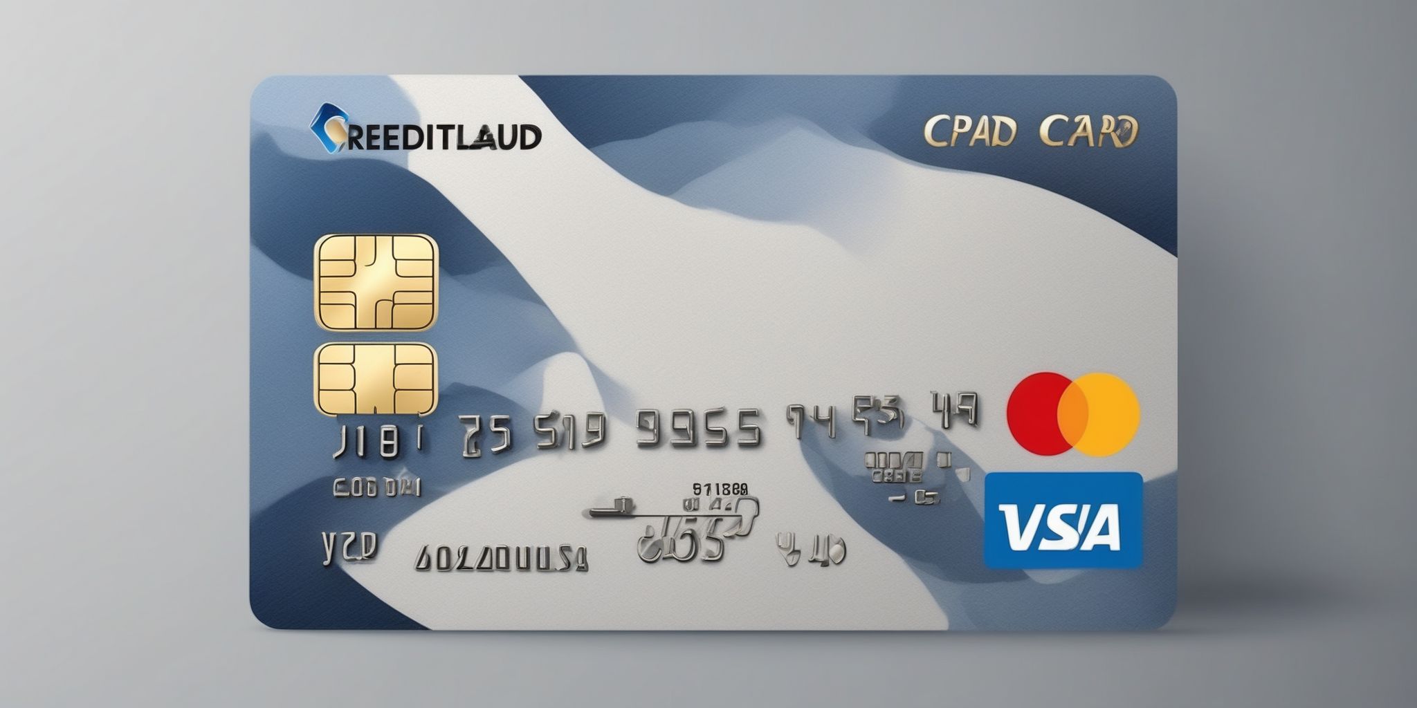 Credit card  in realistic, photographic style