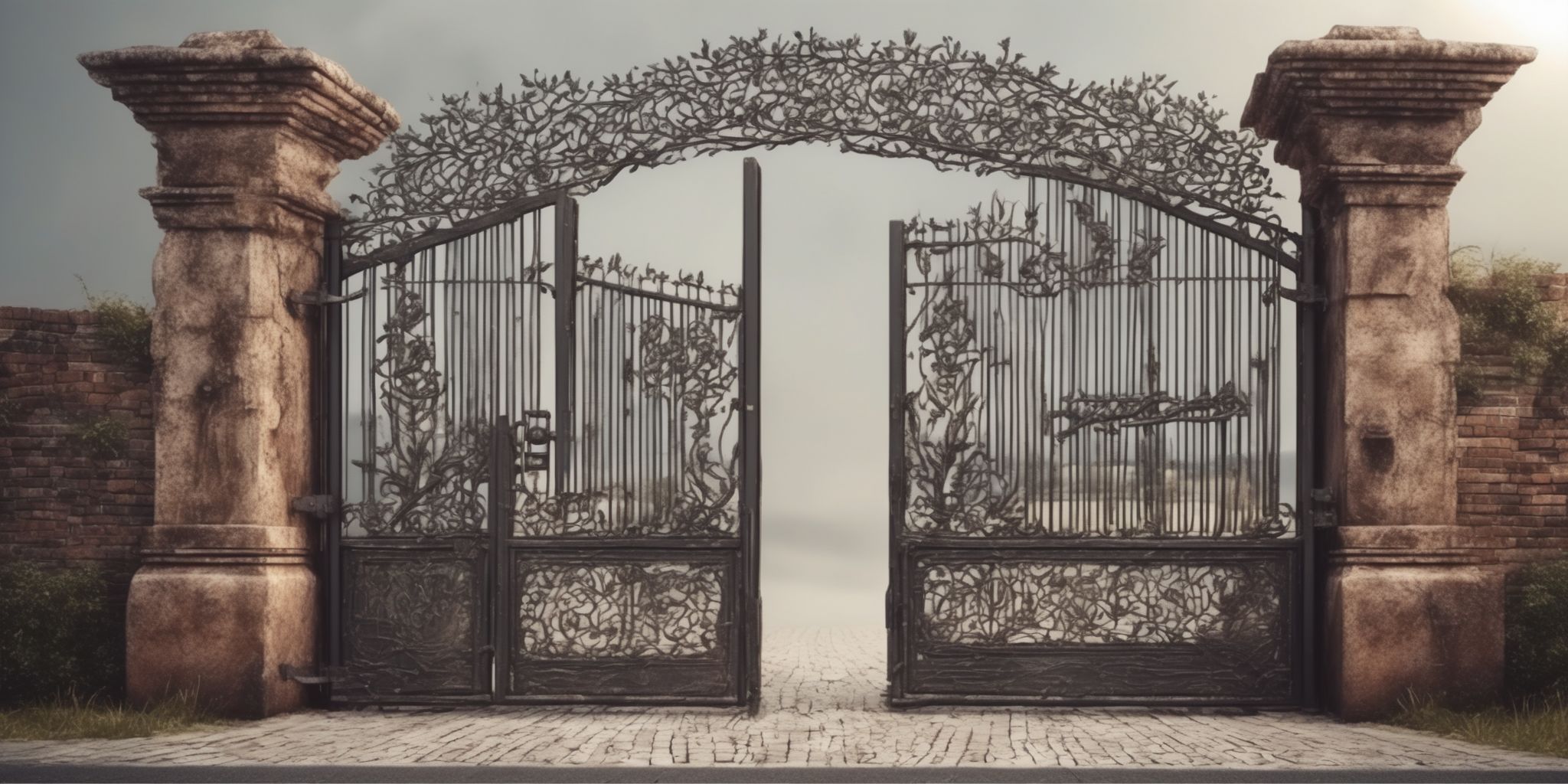 Gate  in realistic, photographic style