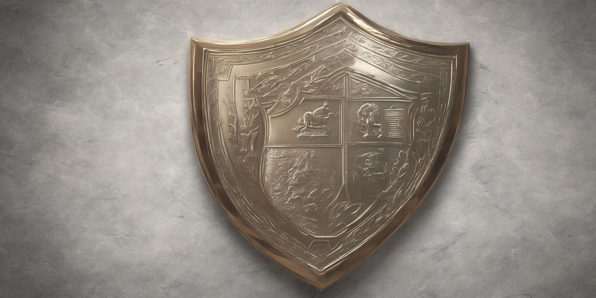Currency shield  in realistic, photographic style
