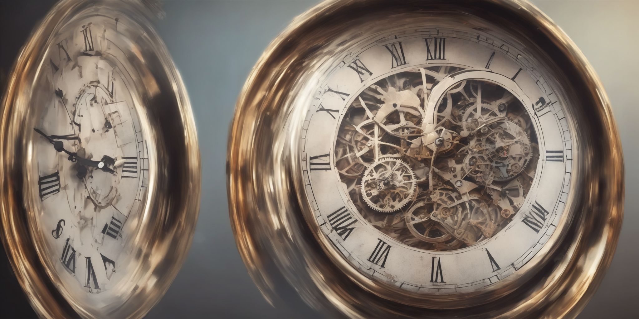 Clock  in realistic, photographic style