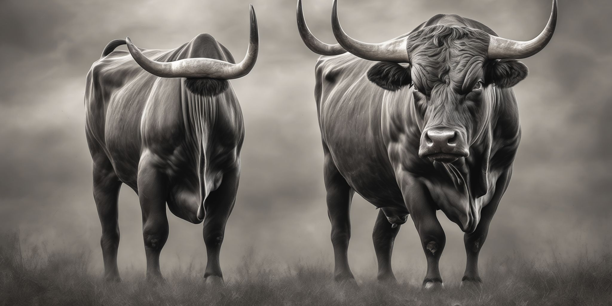 Bull  in realistic, photographic style