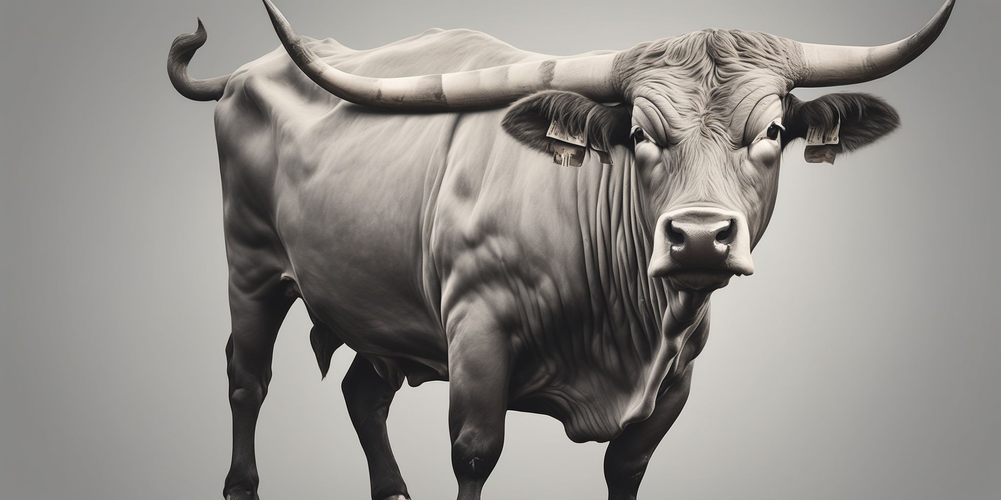 Bull  in realistic, photographic style