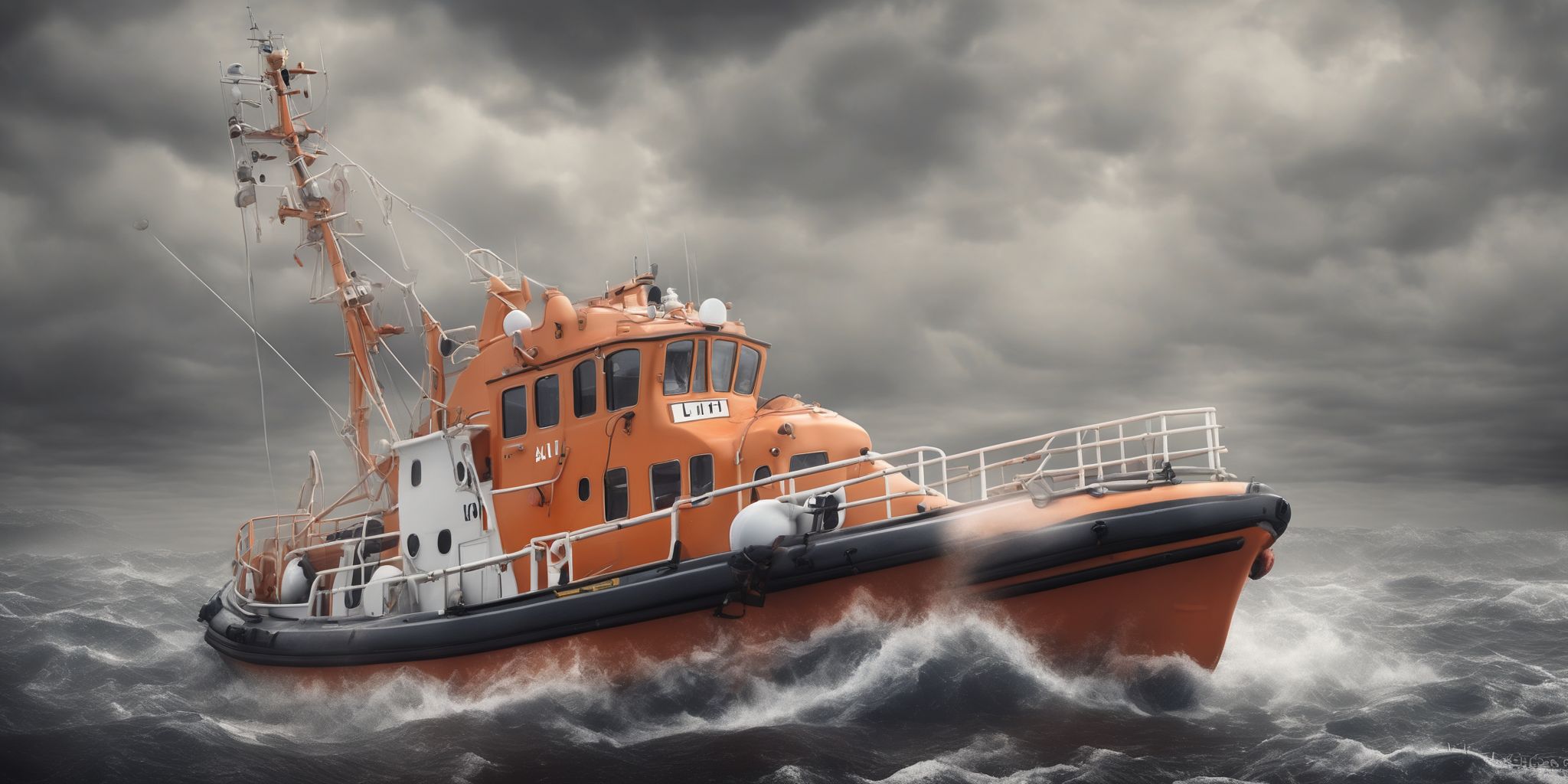 Lifeboat  in realistic, photographic style