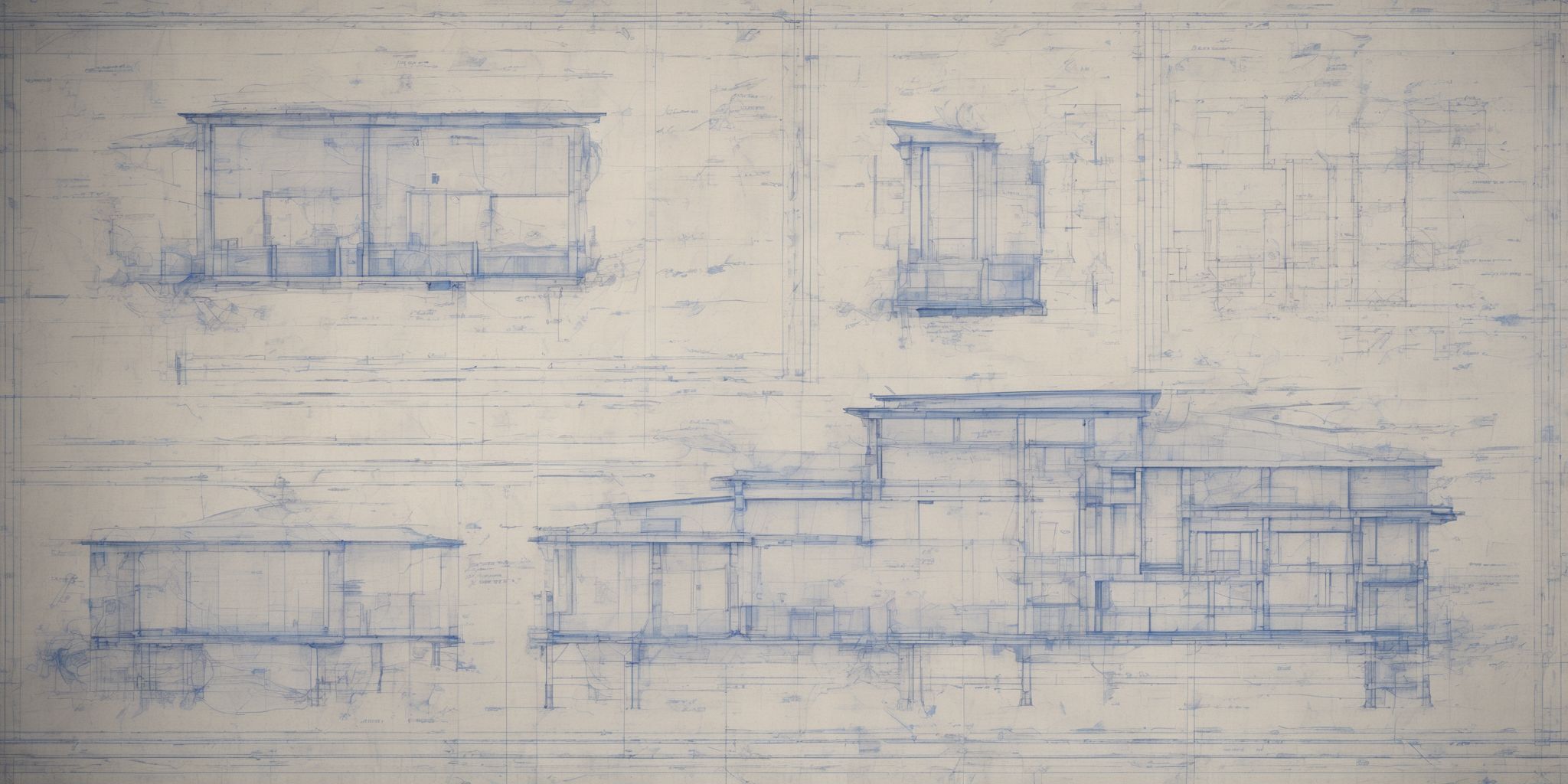 Blueprint  in realistic, photographic style