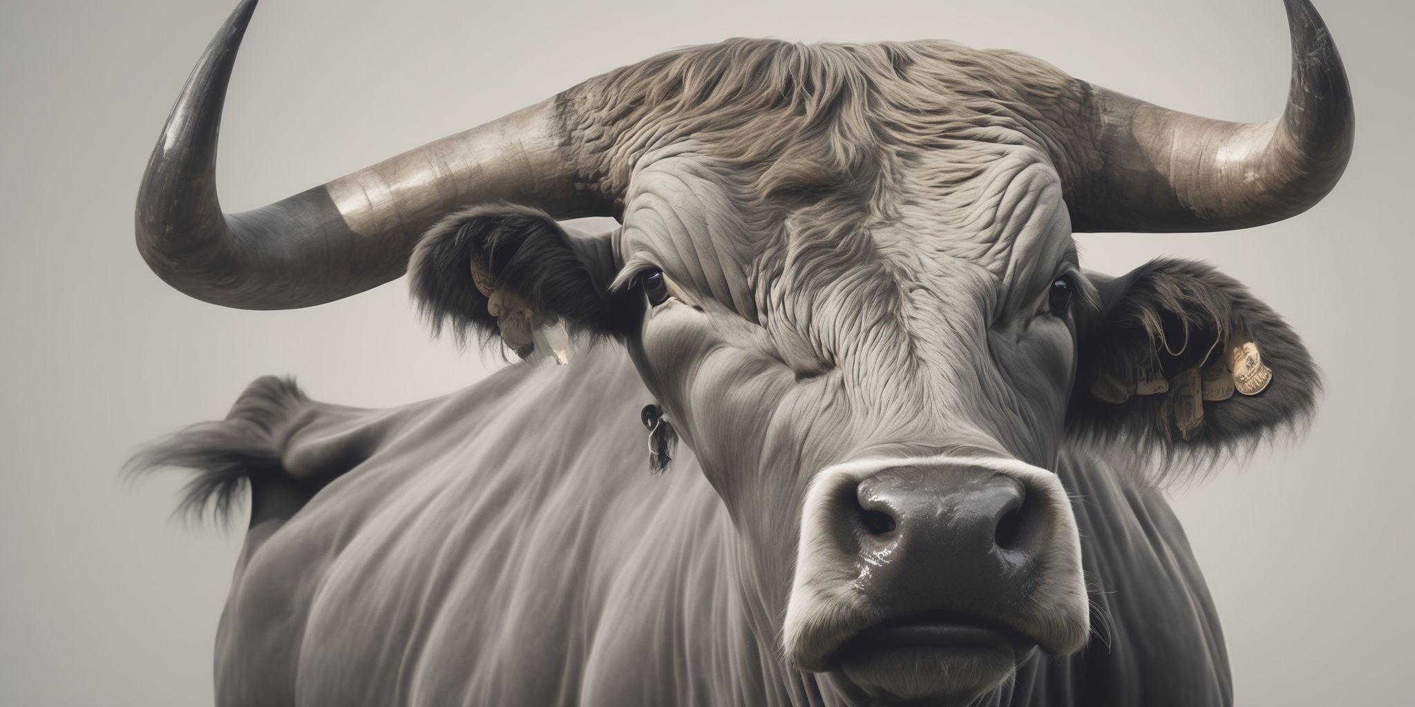 Bull  in realistic, photographic style