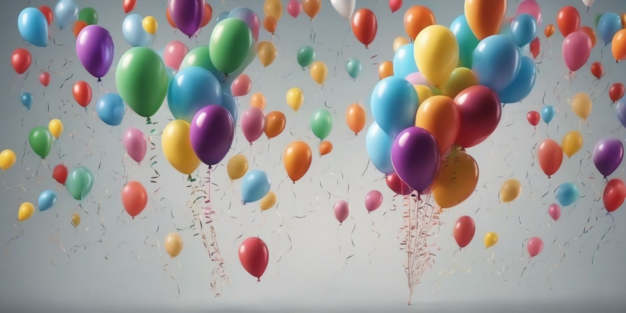 Balloons  in realistic, photographic style