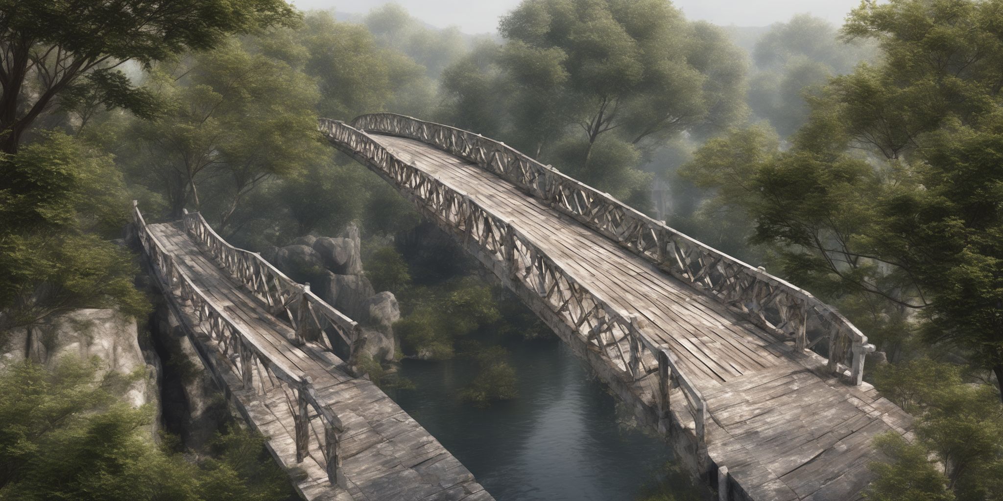 Bridge  in realistic, photographic style