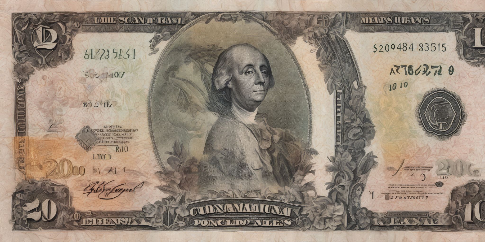 Currency  in realistic, photographic style