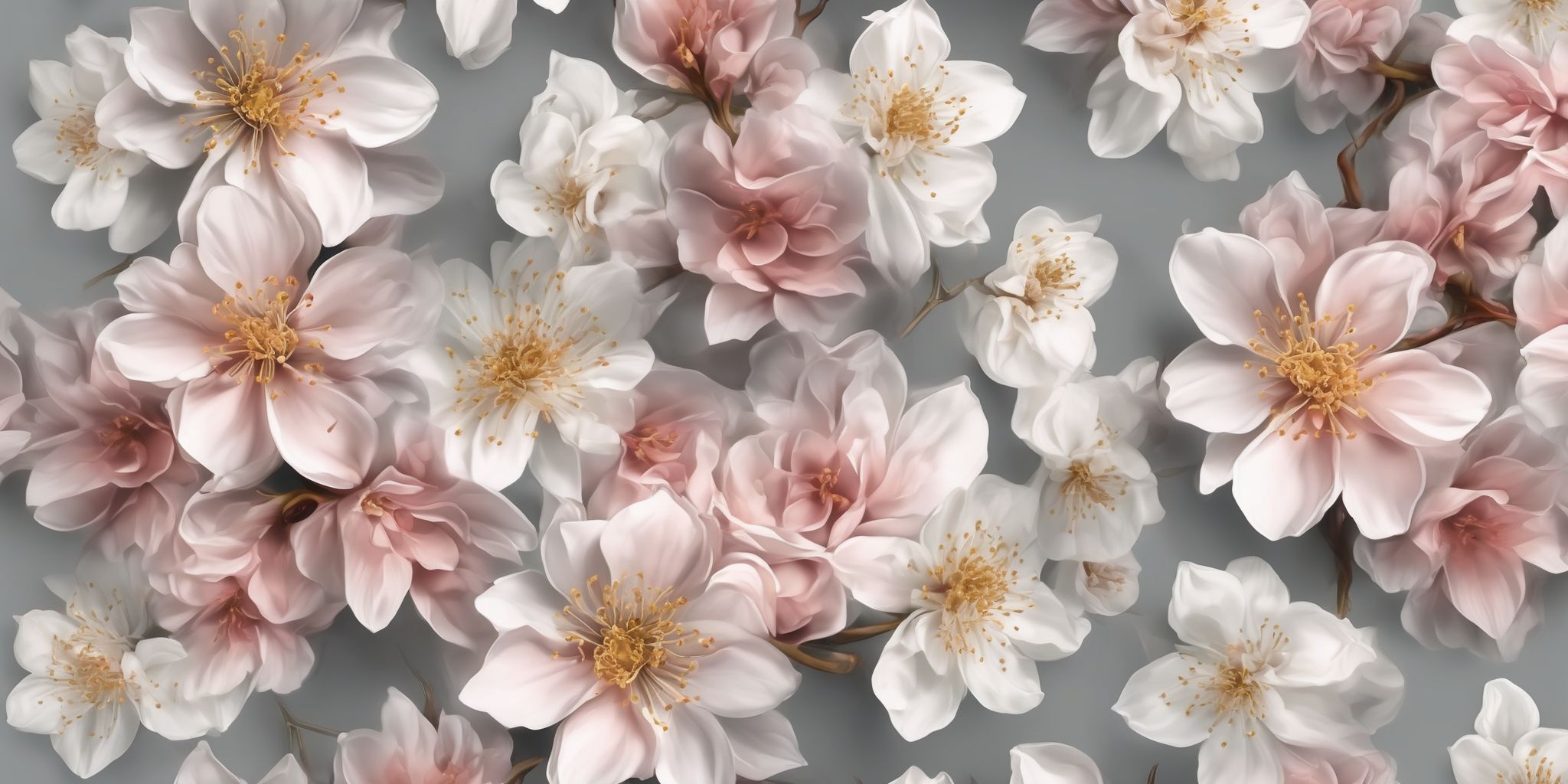 Blossoming flower  in realistic, photographic style