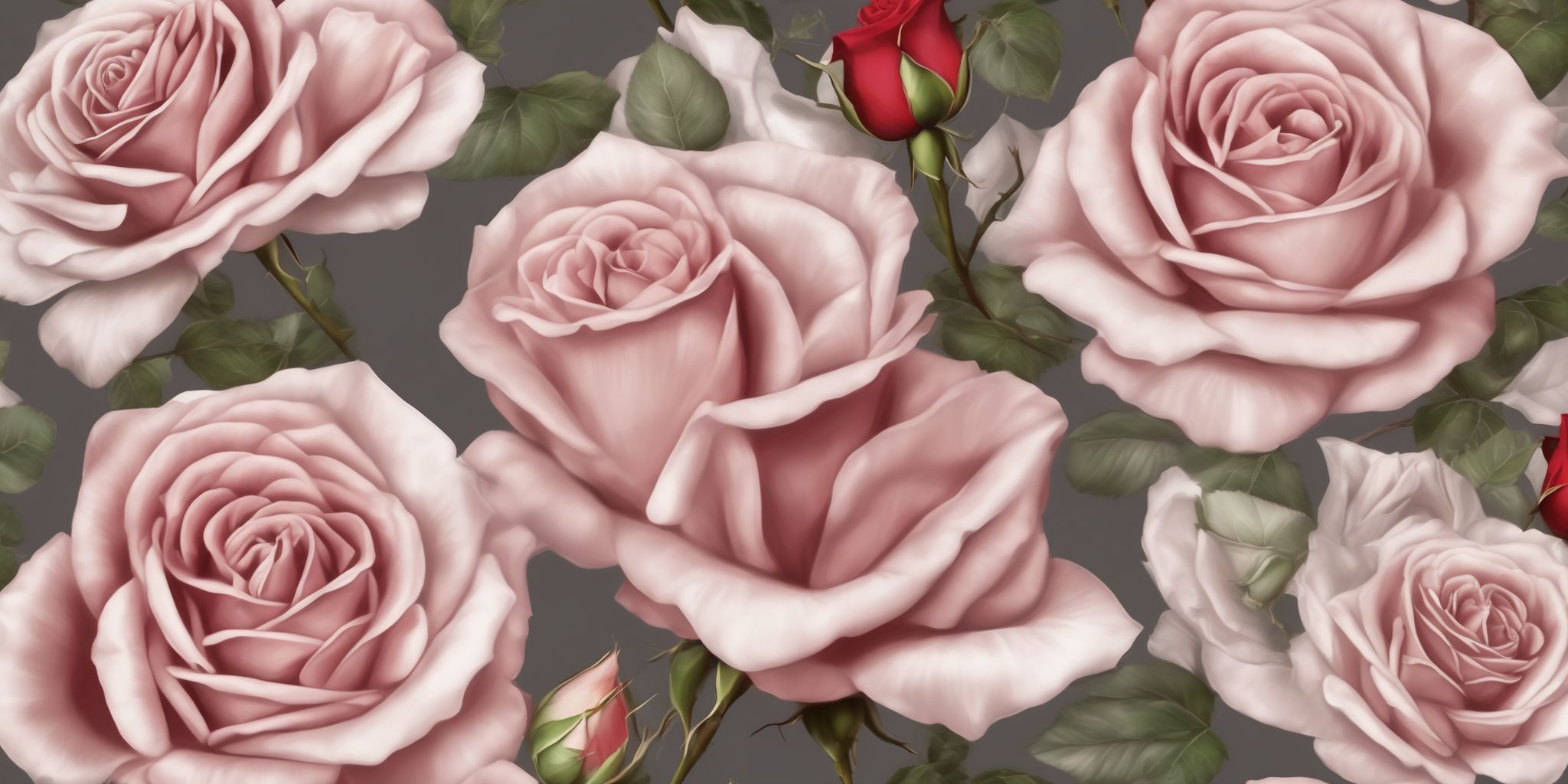 Rose  in realistic, photographic style