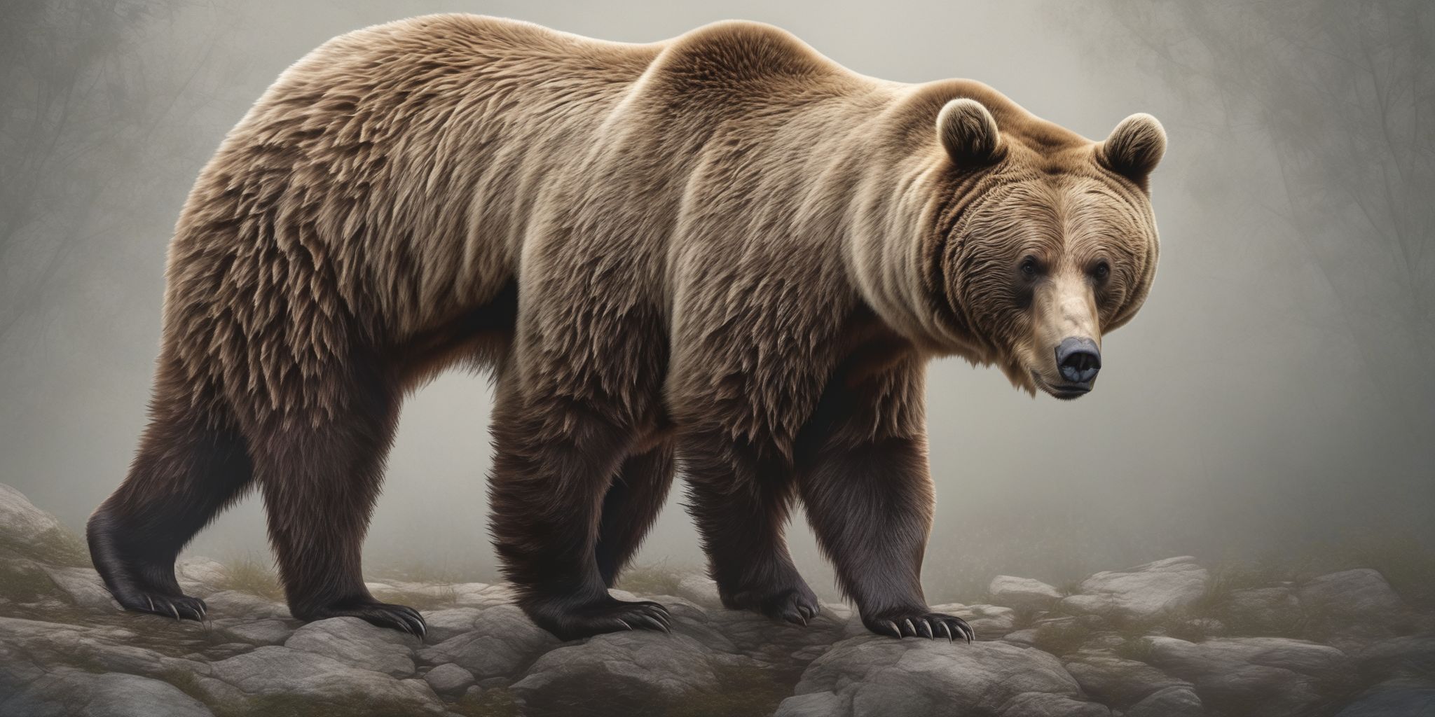 Bear  in realistic, photographic style