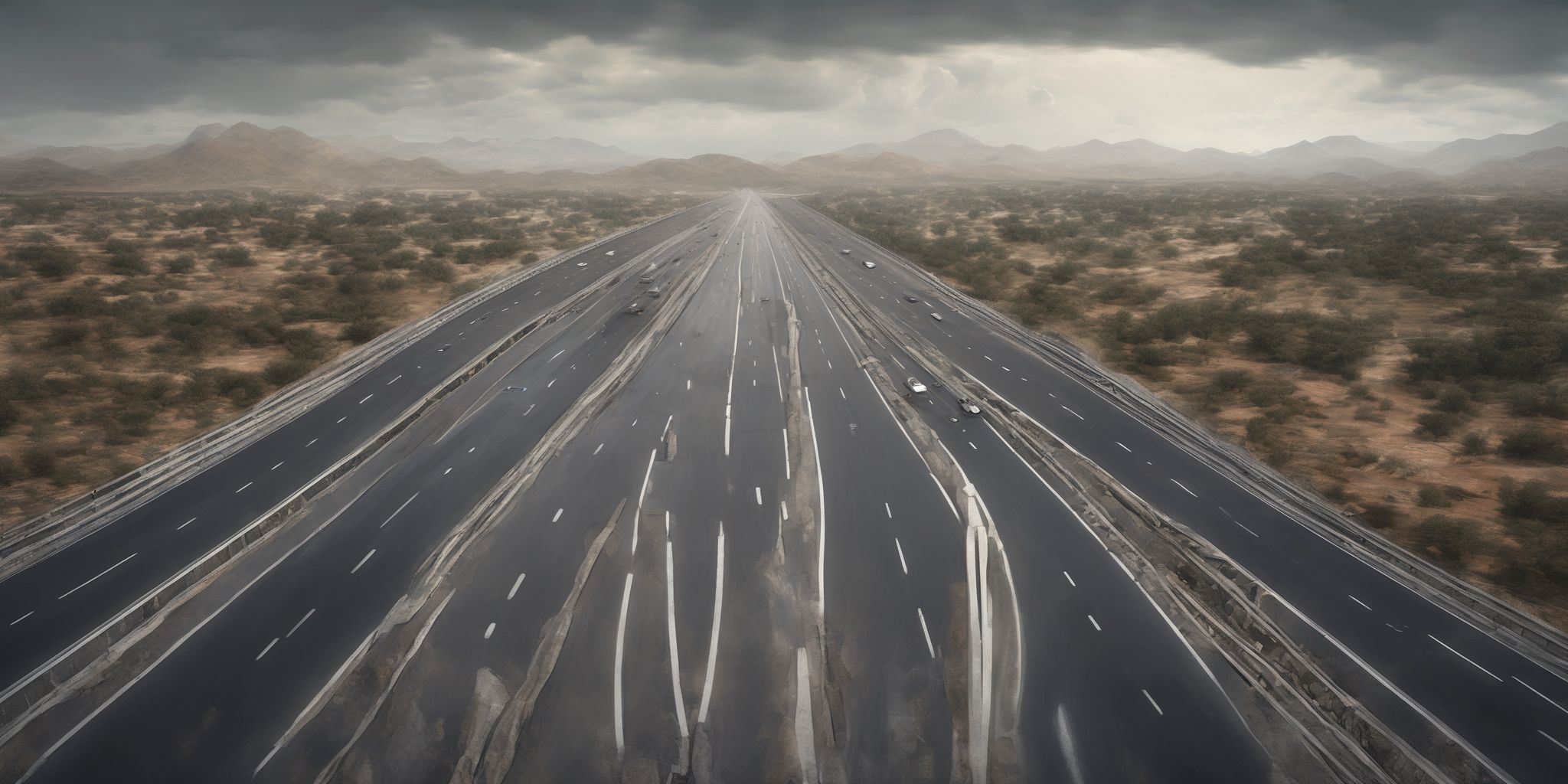 Highway  in realistic, photographic style