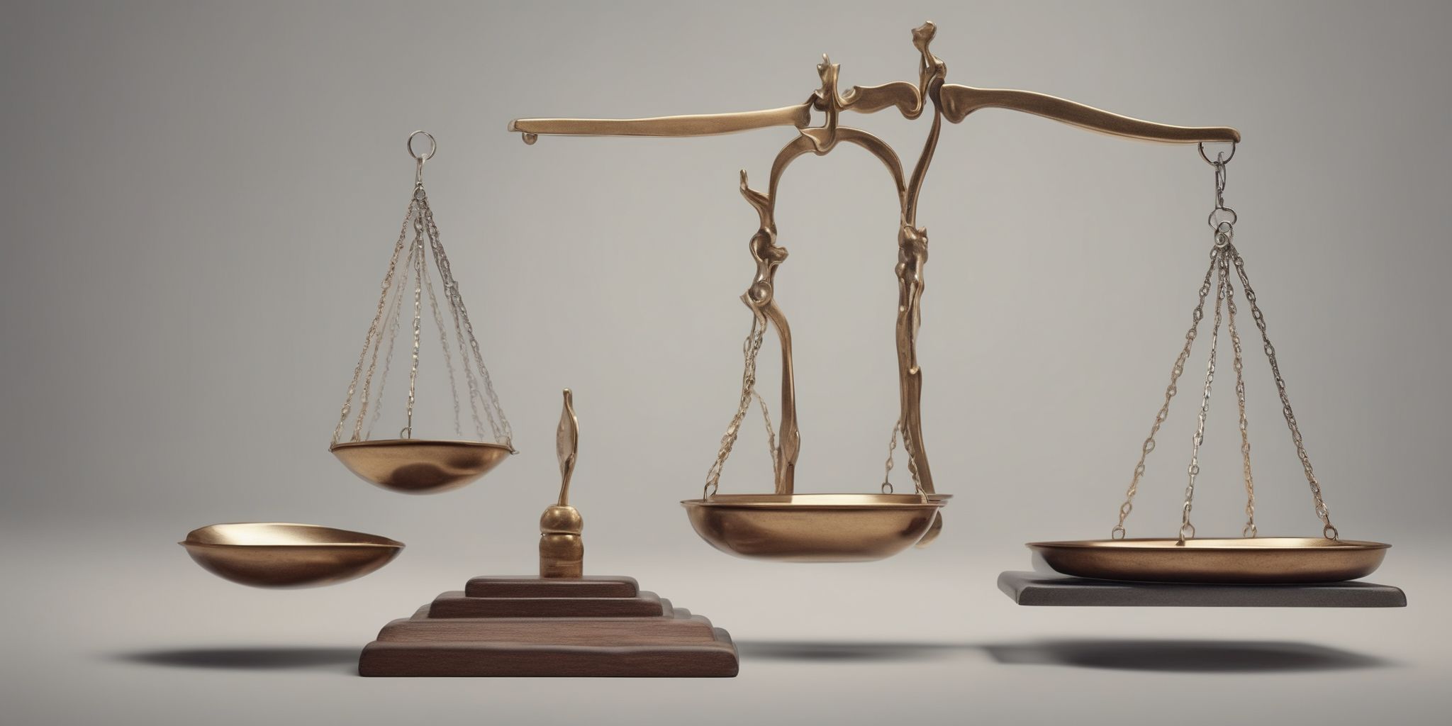 Balancing scale  in realistic, photographic style