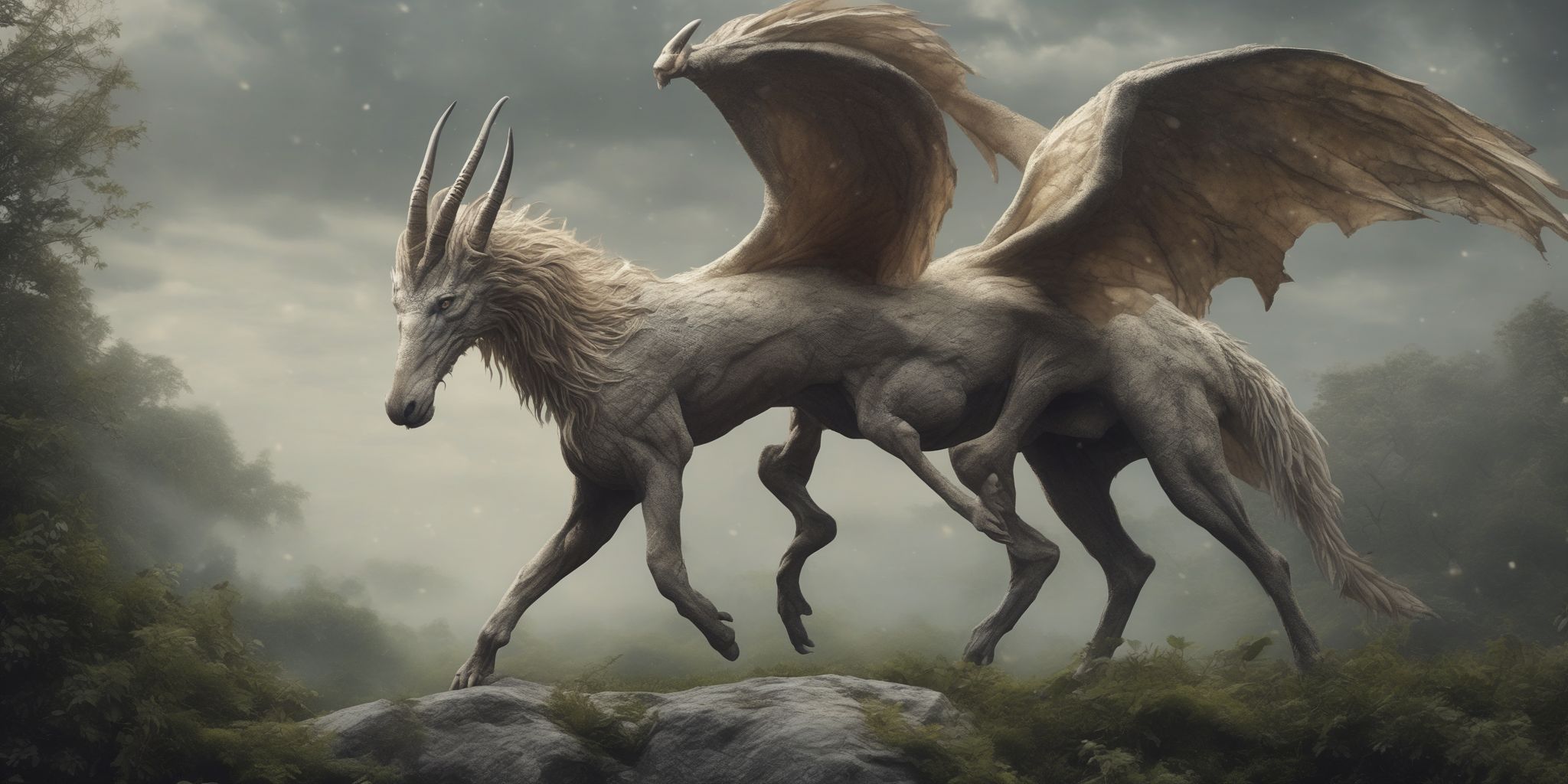 Mythical creature  in realistic, photographic style