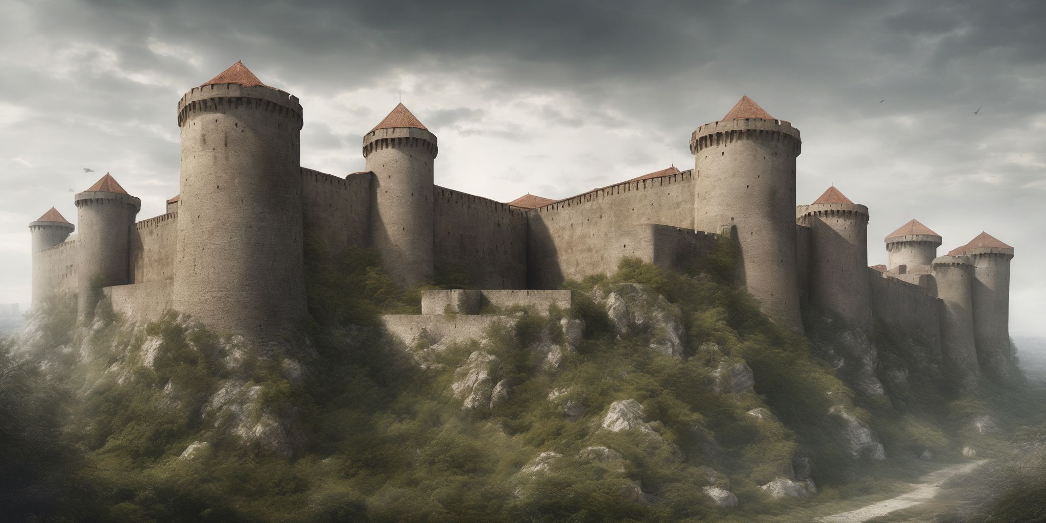 Fortress  in realistic, photographic style