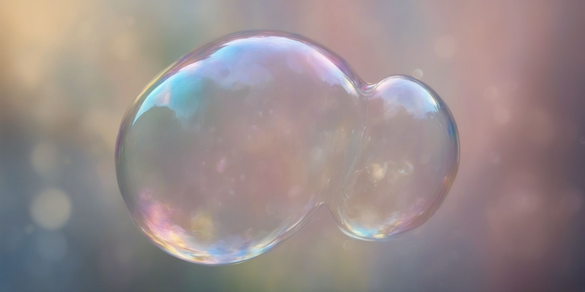 Soap bubble  in realistic, photographic style