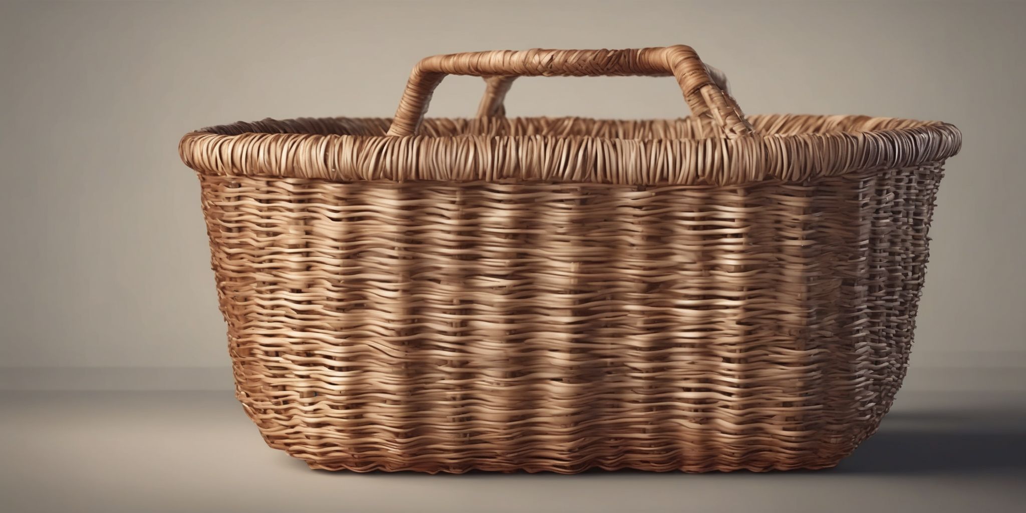 Basket  in realistic, photographic style