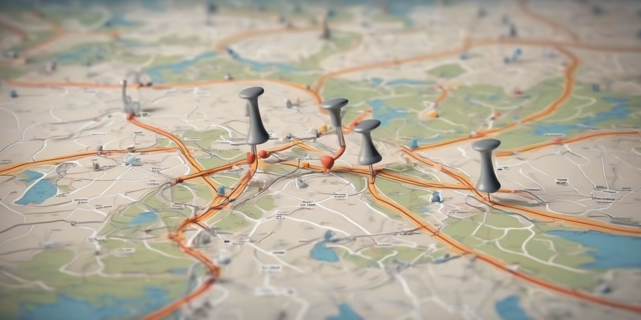 Roadmap  in realistic, photographic style