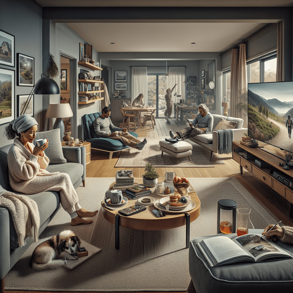 Staycation  in realistic, photographic style
