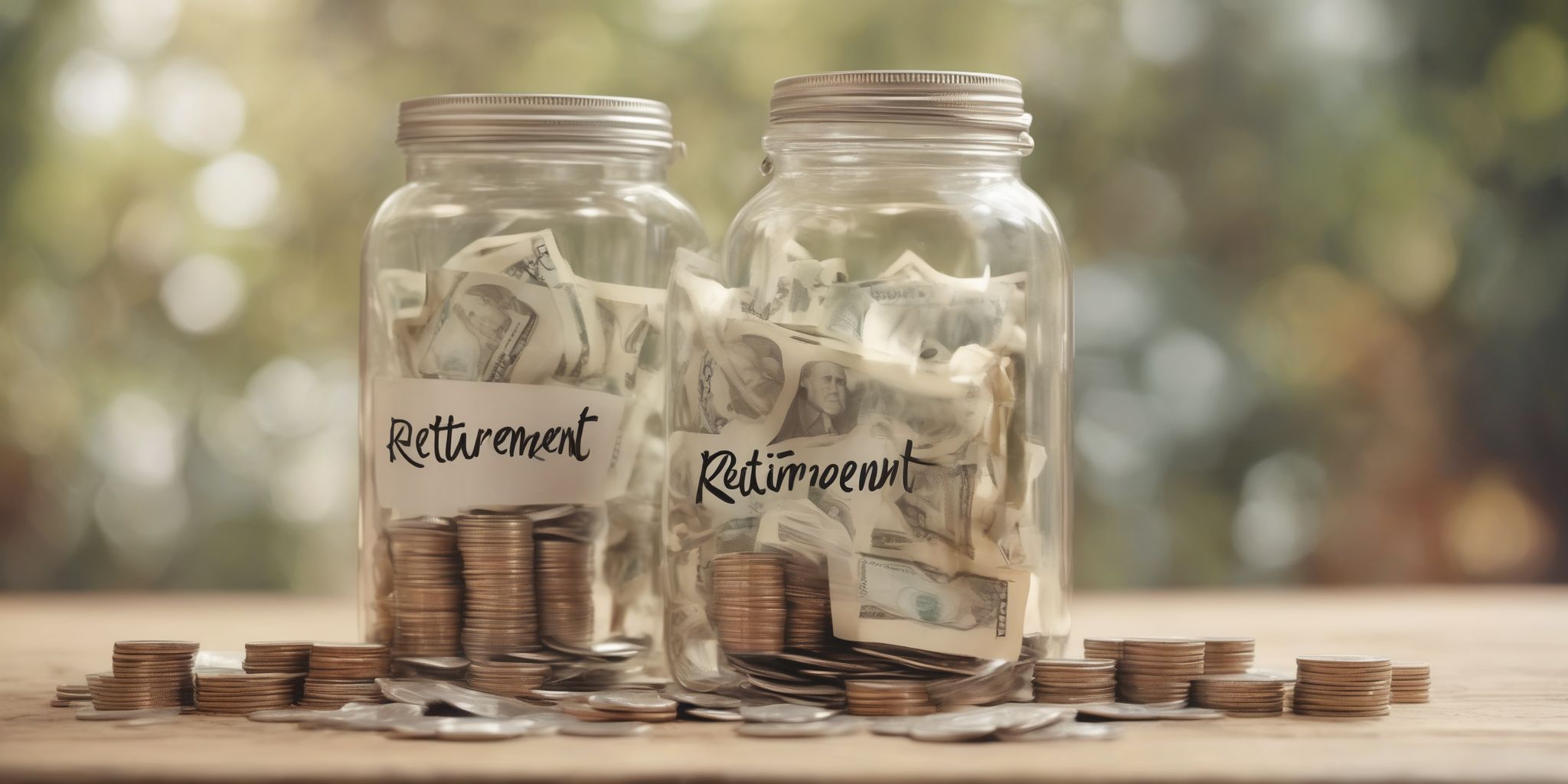 Retirement plan  in realistic, photographic style