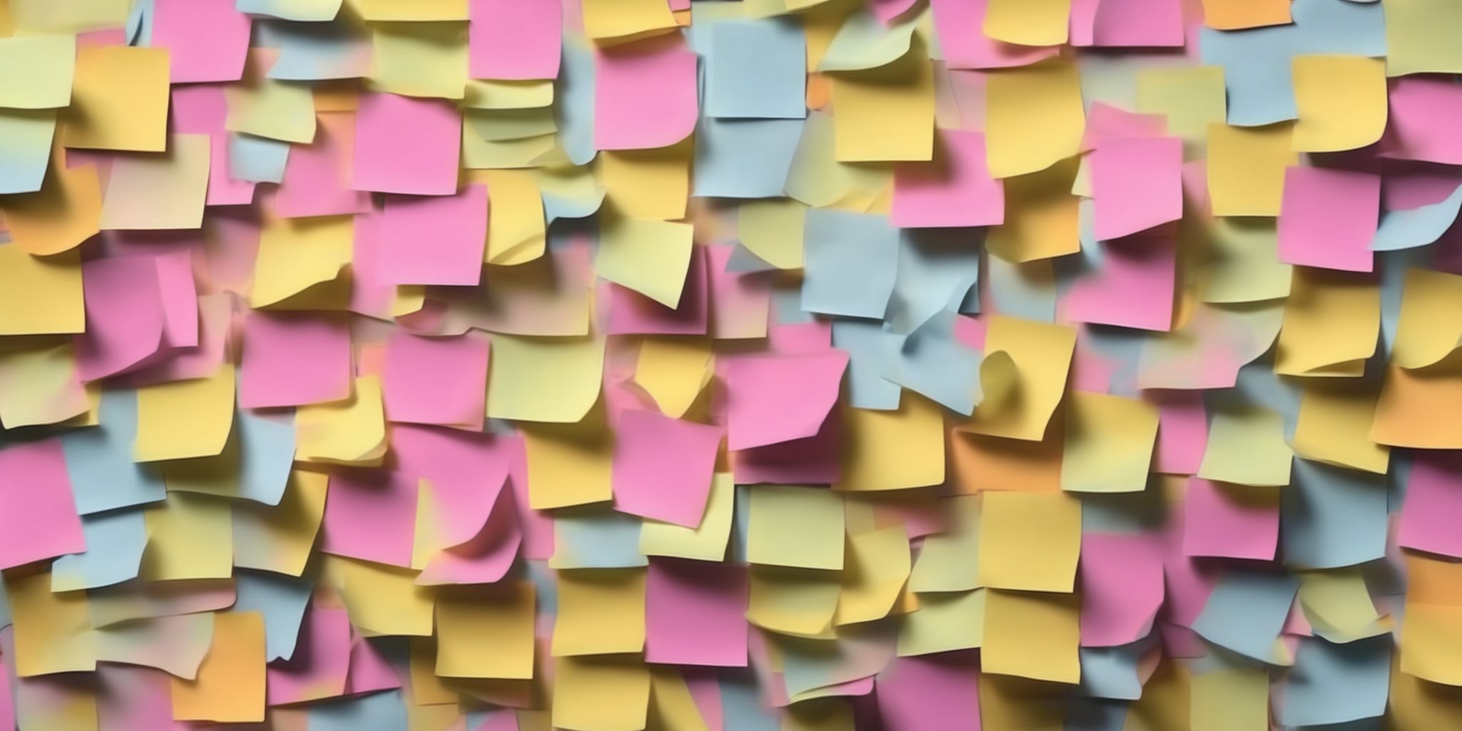 Sticky notes  in realistic, photographic style