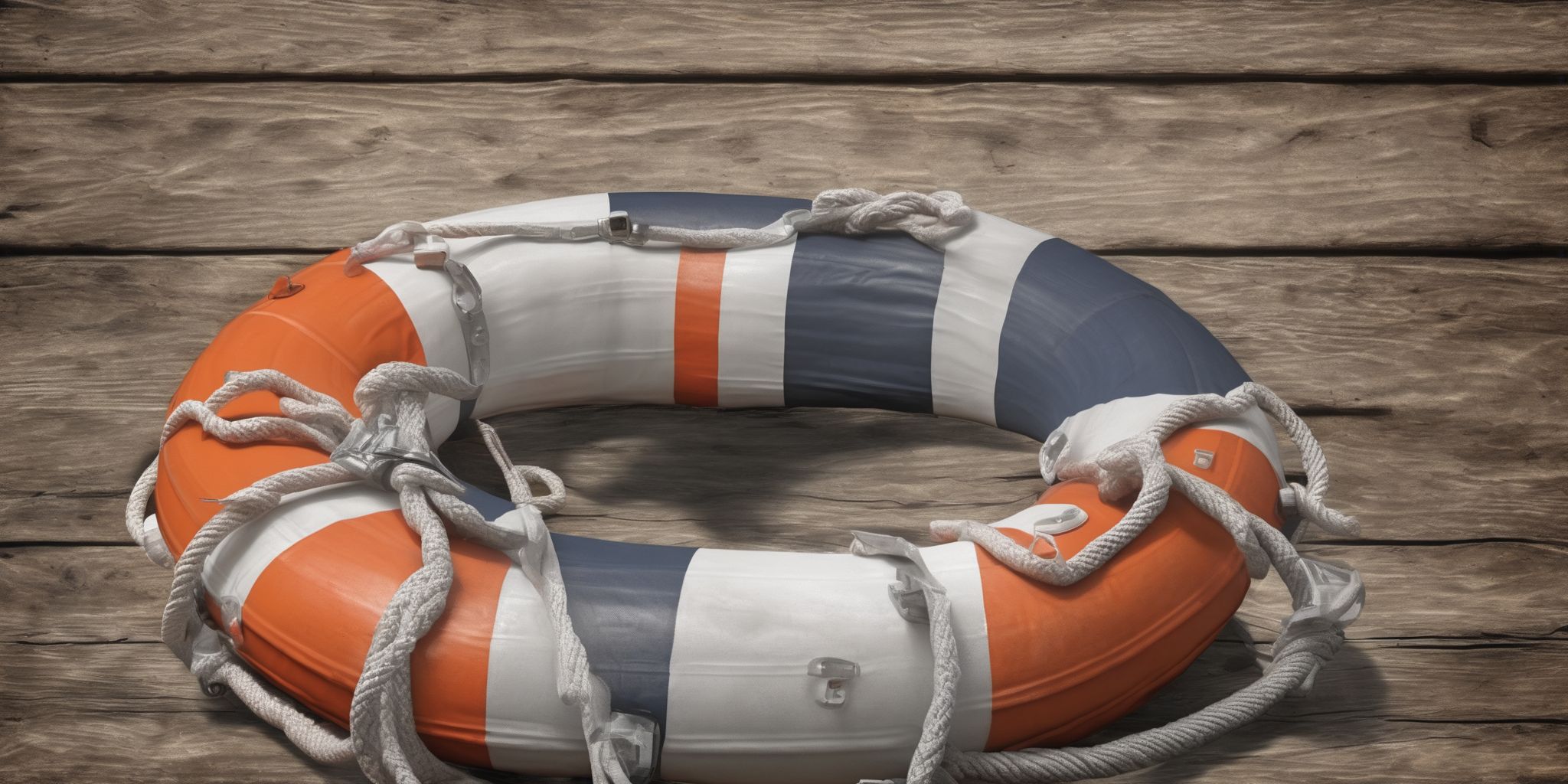 Life preserver  in realistic, photographic style