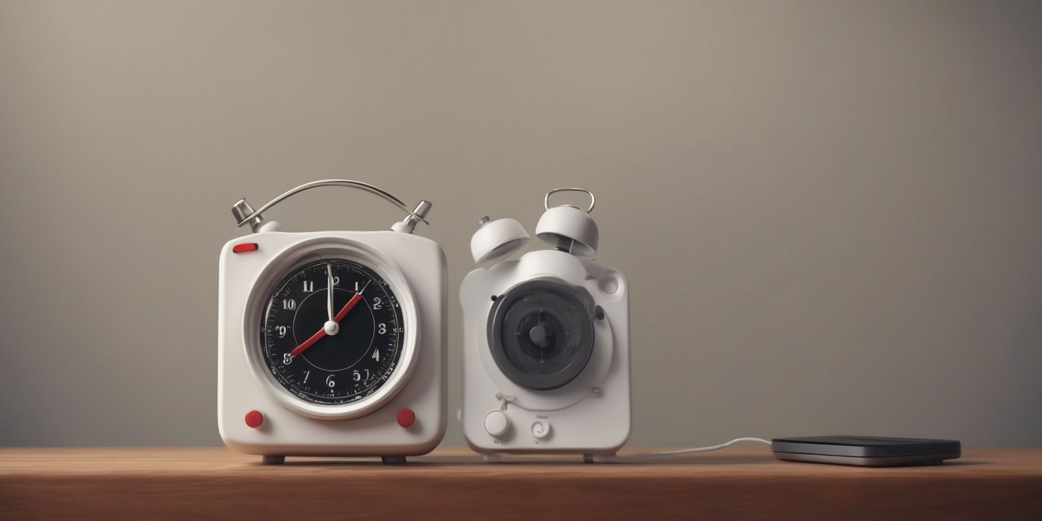 Alarm  in realistic, photographic style