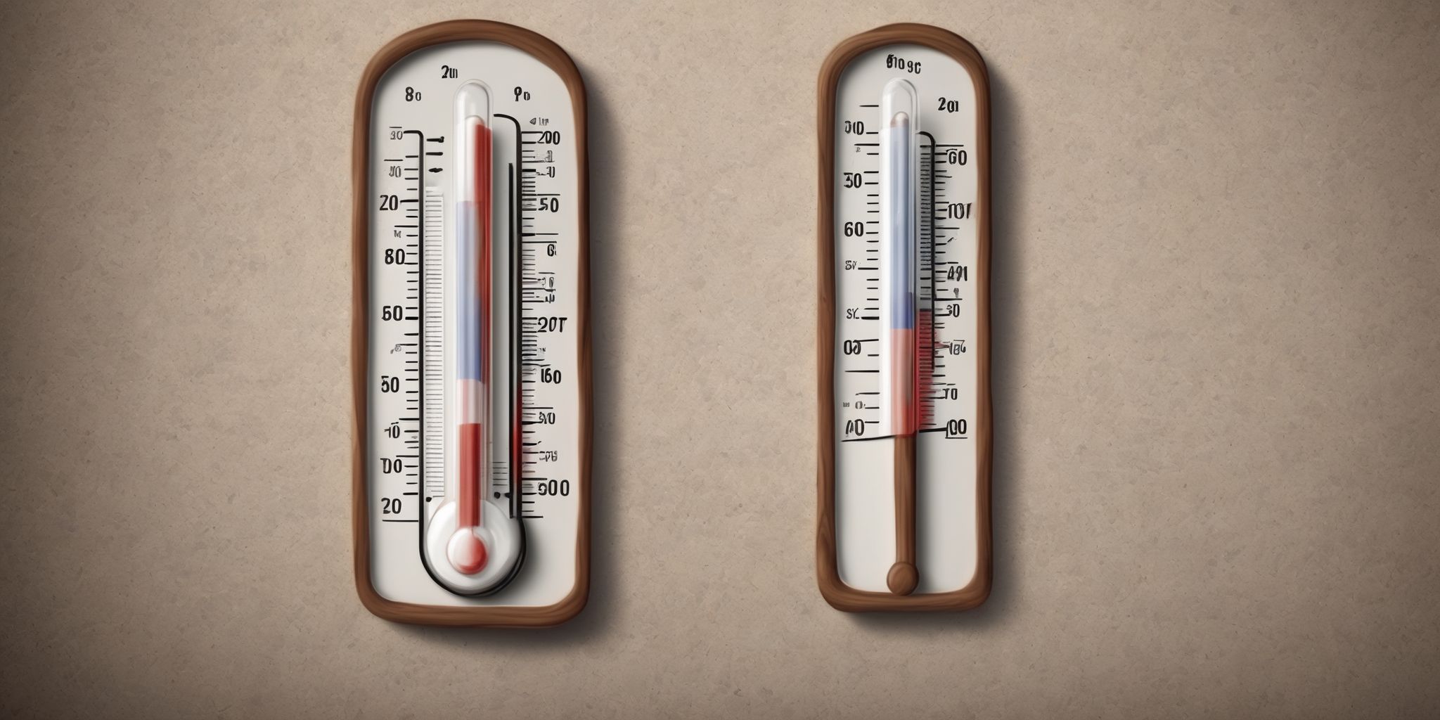 Thermometer  in realistic, photographic style