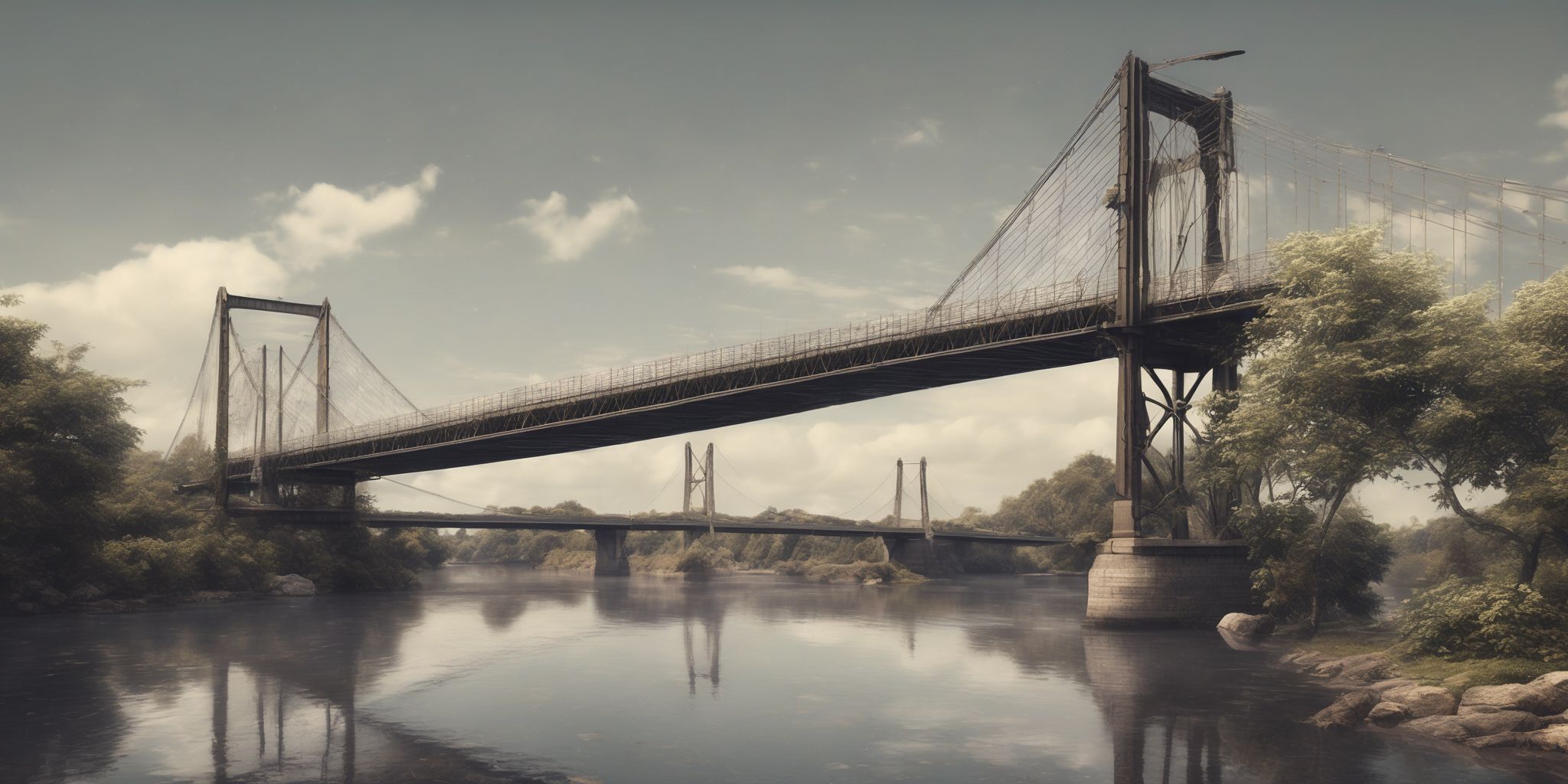 Bridge  in realistic, photographic style