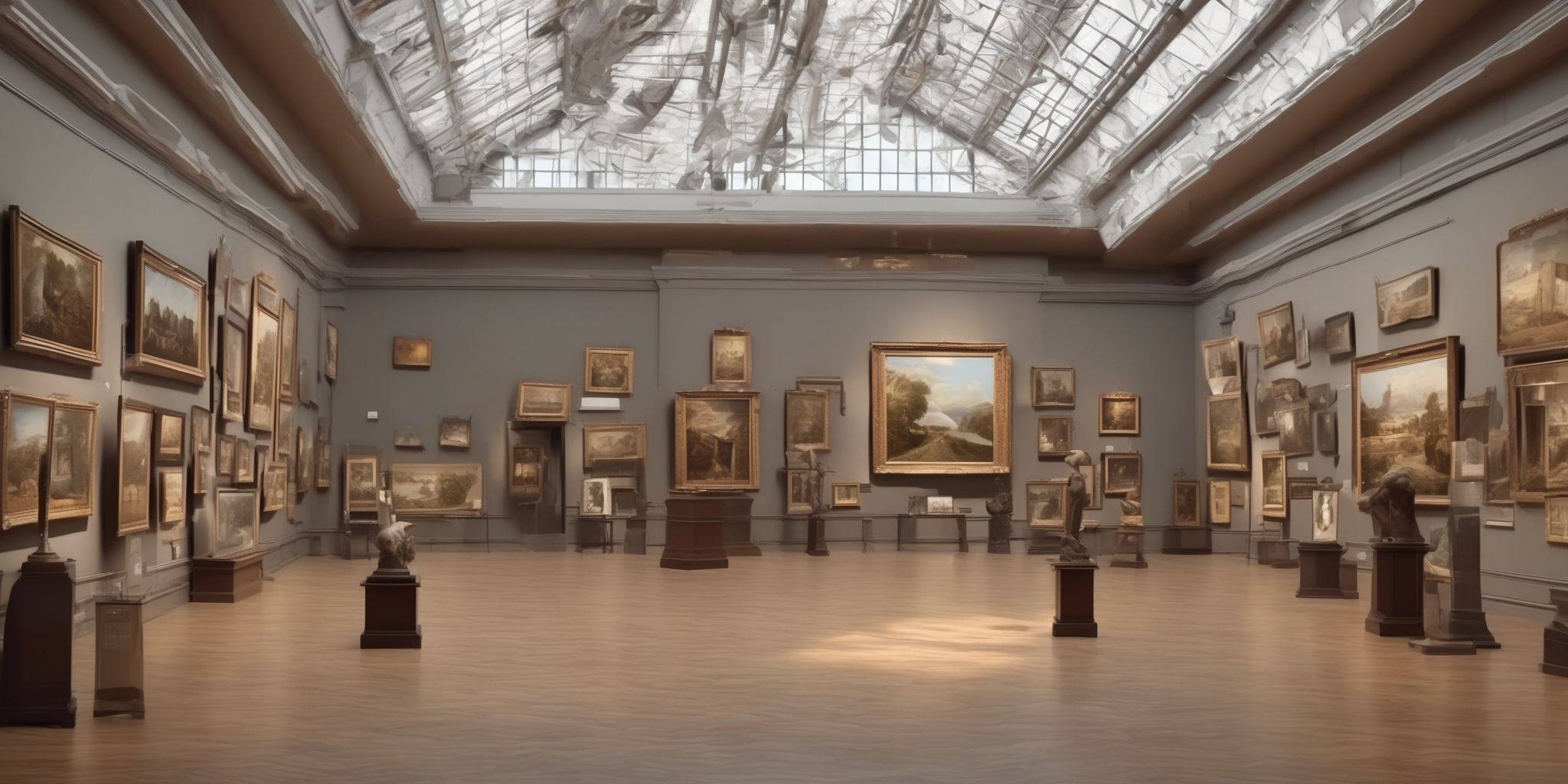 Museum  in realistic, photographic style