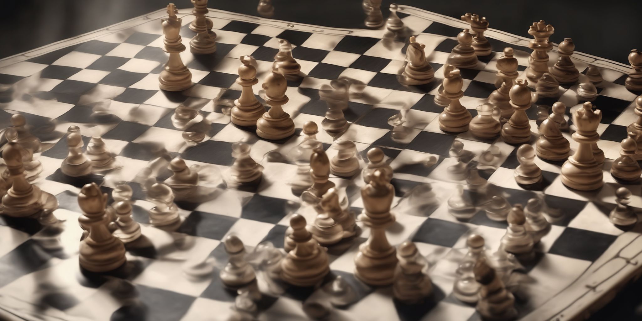 Chessboard  in realistic, photographic style