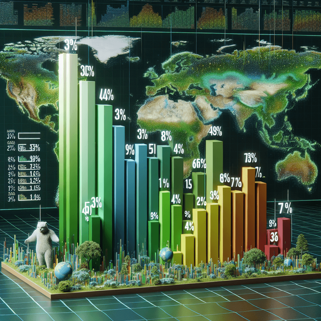 Sustainability index  in realistic, photographic style