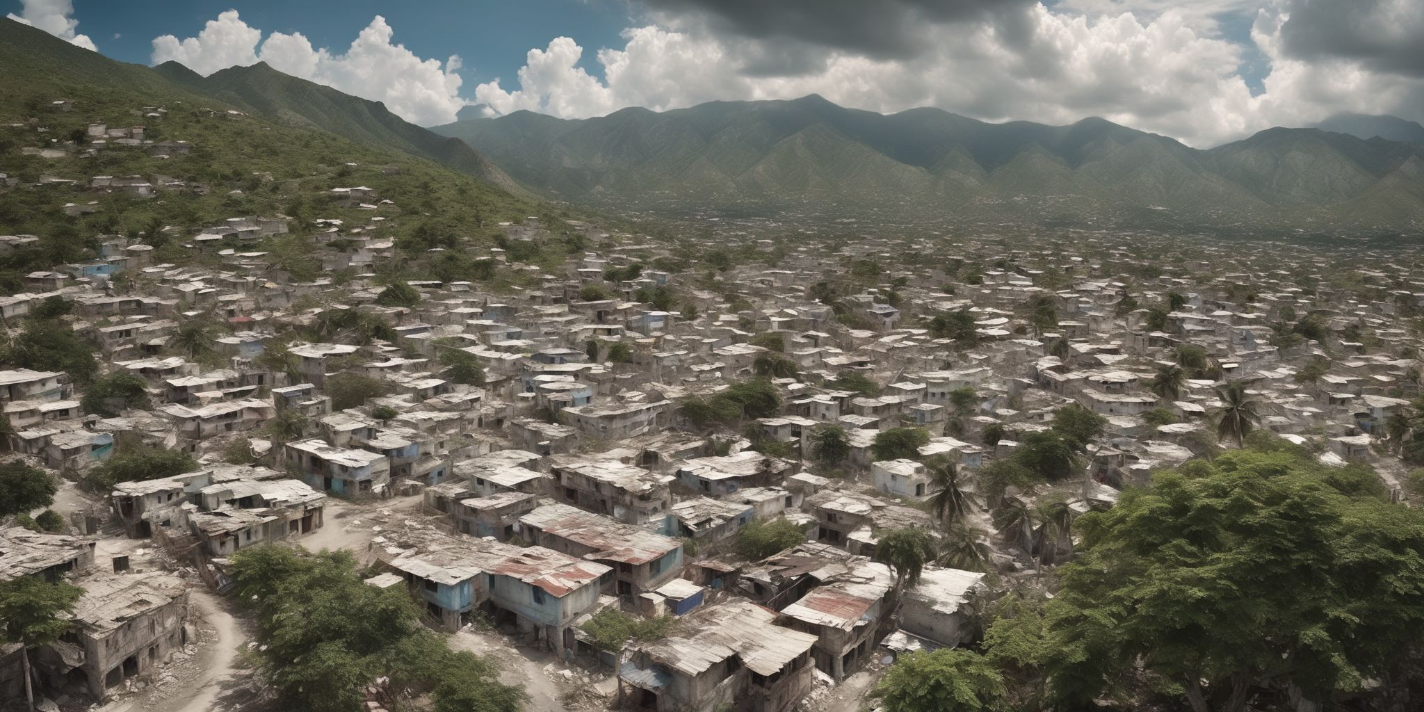 Haiti  in realistic, photographic style