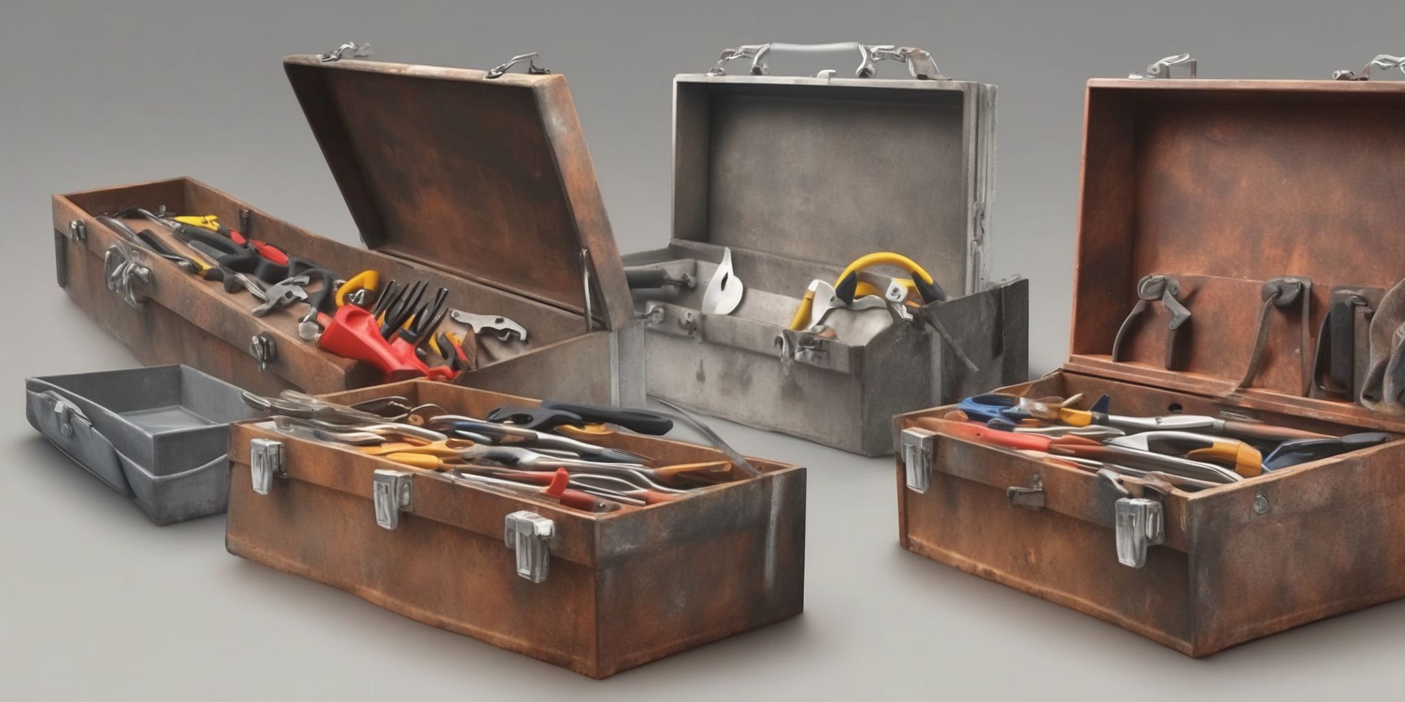 Toolbox  in realistic, photographic style