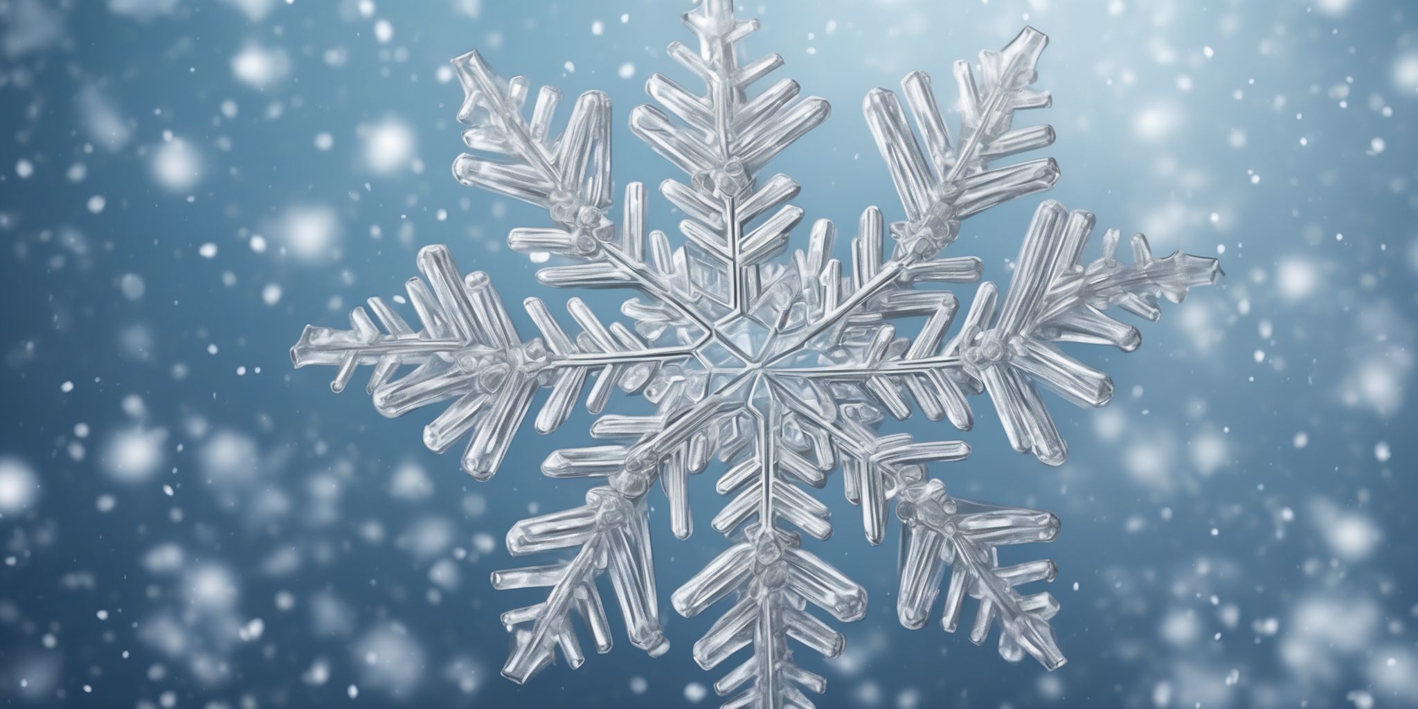 Snowflake  in realistic, photographic style