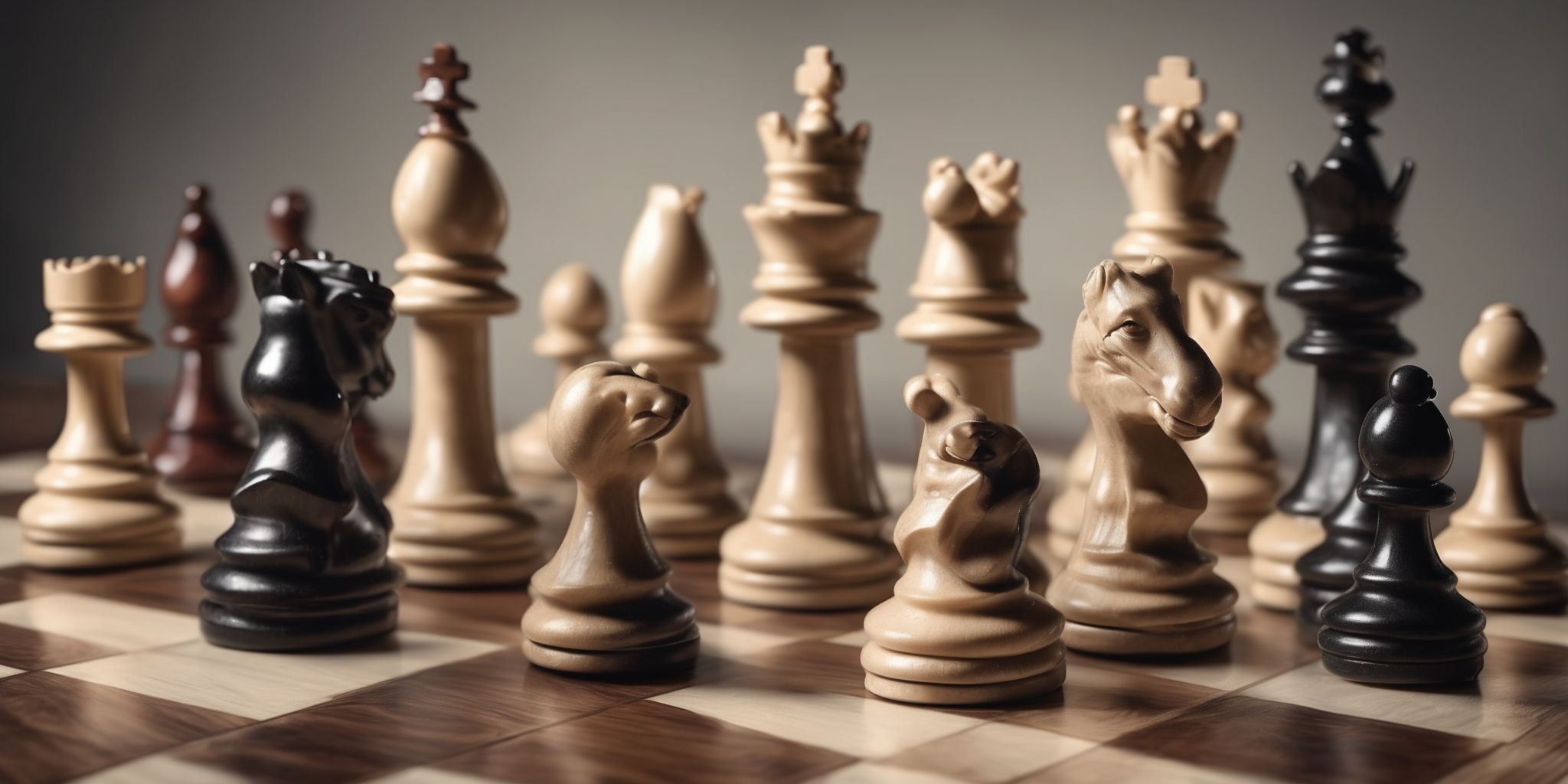 Chess  in realistic, photographic style