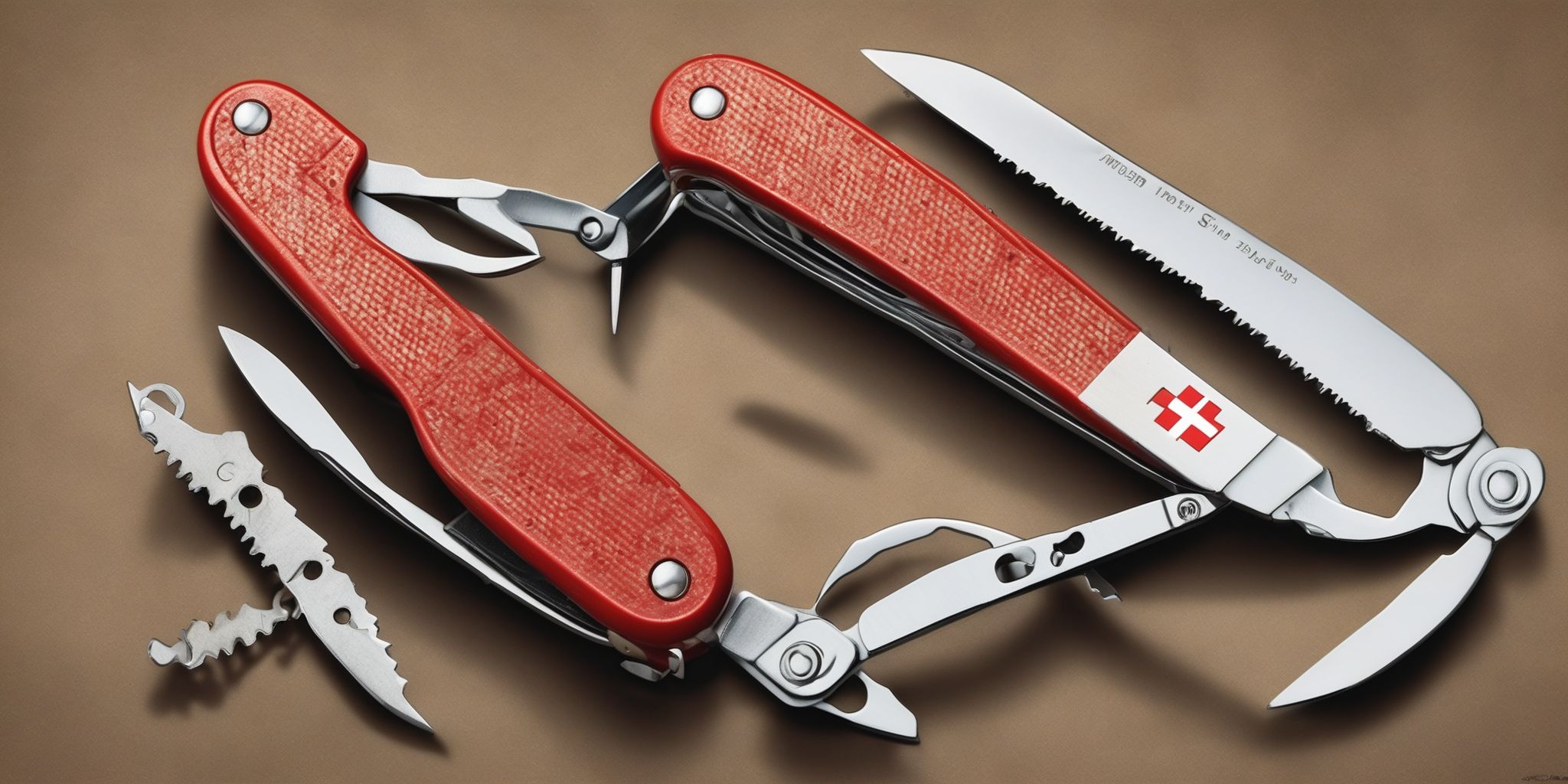Swiss Army Knife  in realistic, photographic style