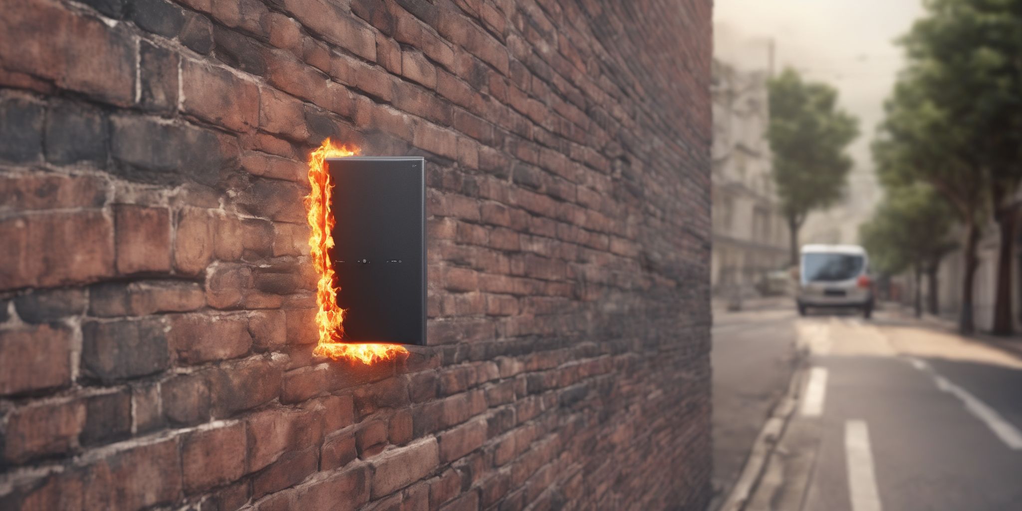 Firewall  in realistic, photographic style