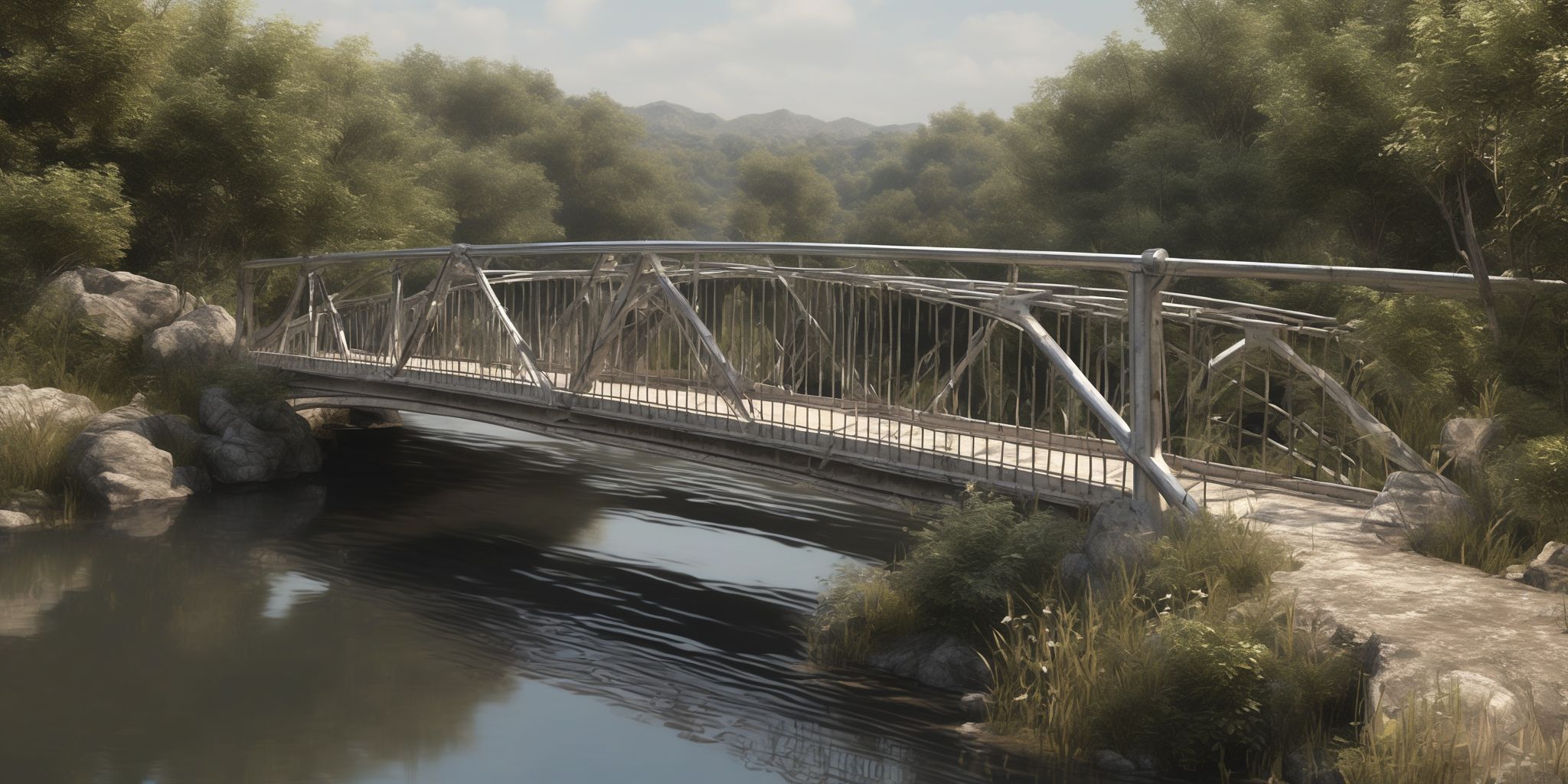 Bridge  in realistic, photographic style