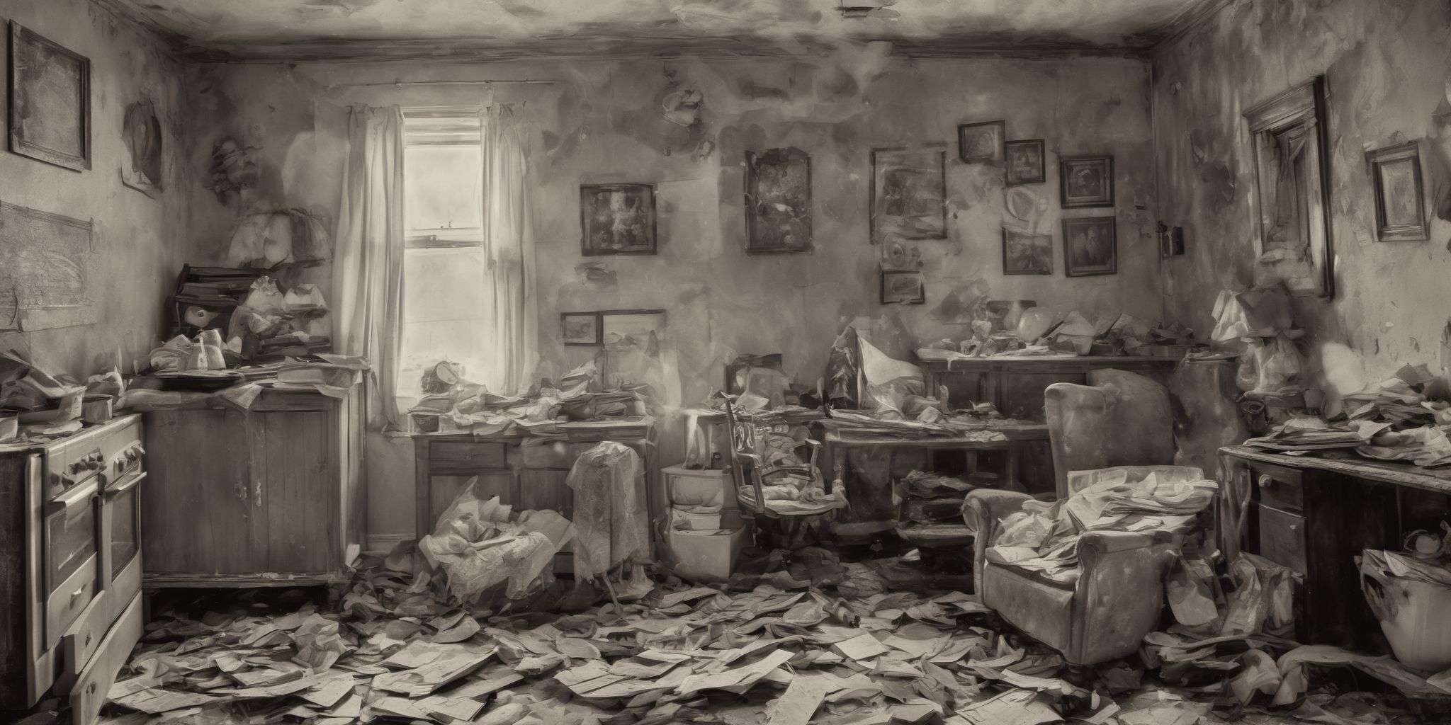 Borrower's nightmare  in realistic, photographic style