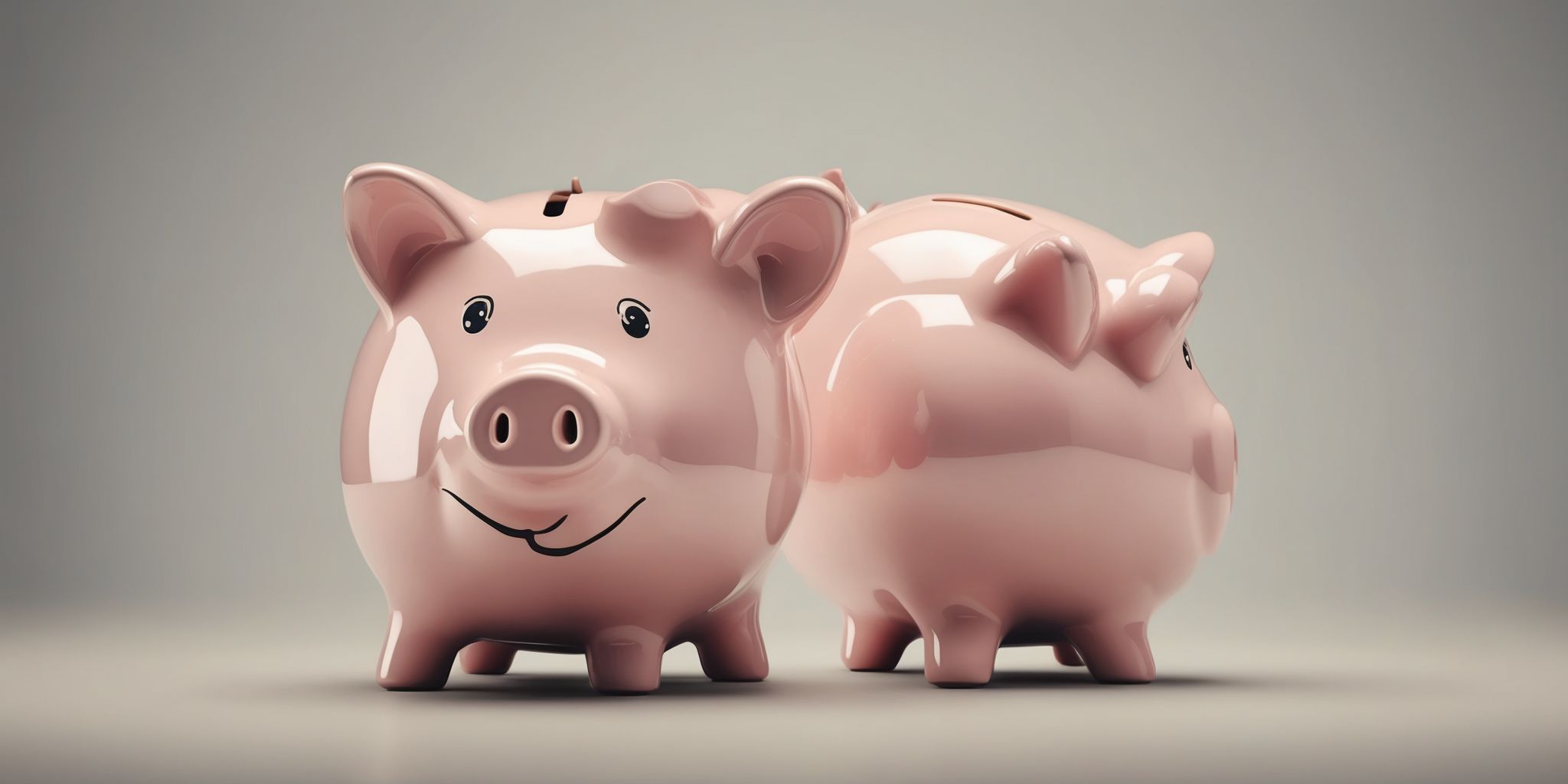 Piggy bank  in realistic, photographic style