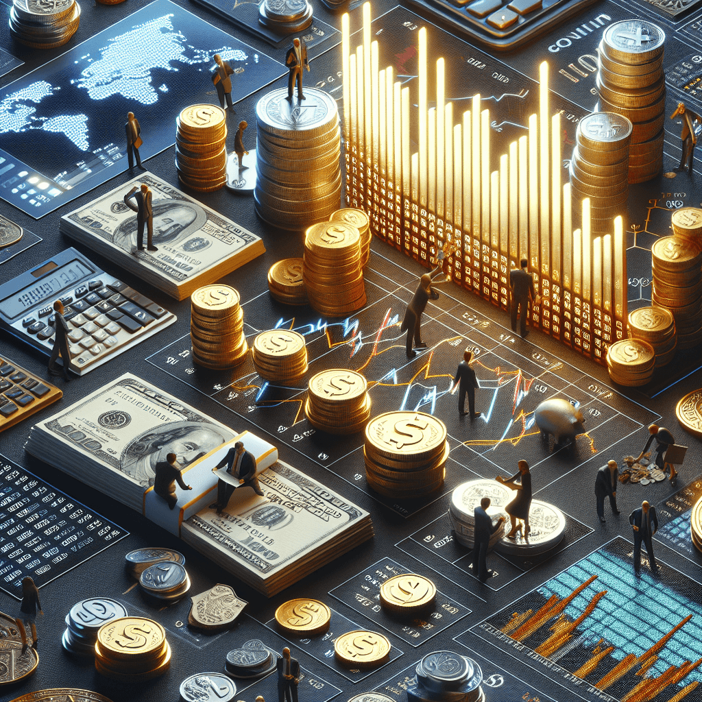 Financial  in realistic, photographic style
